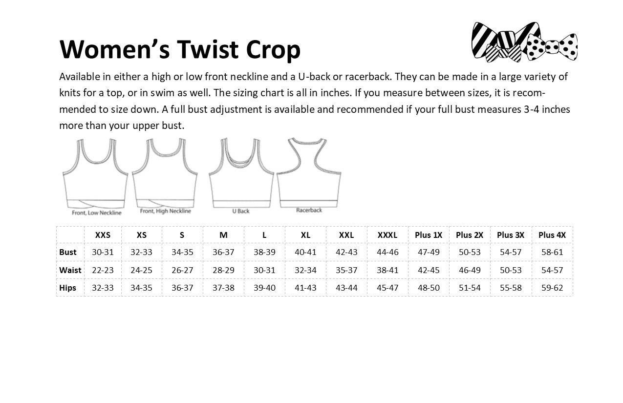 Women's Twisted Crop Top - Purple