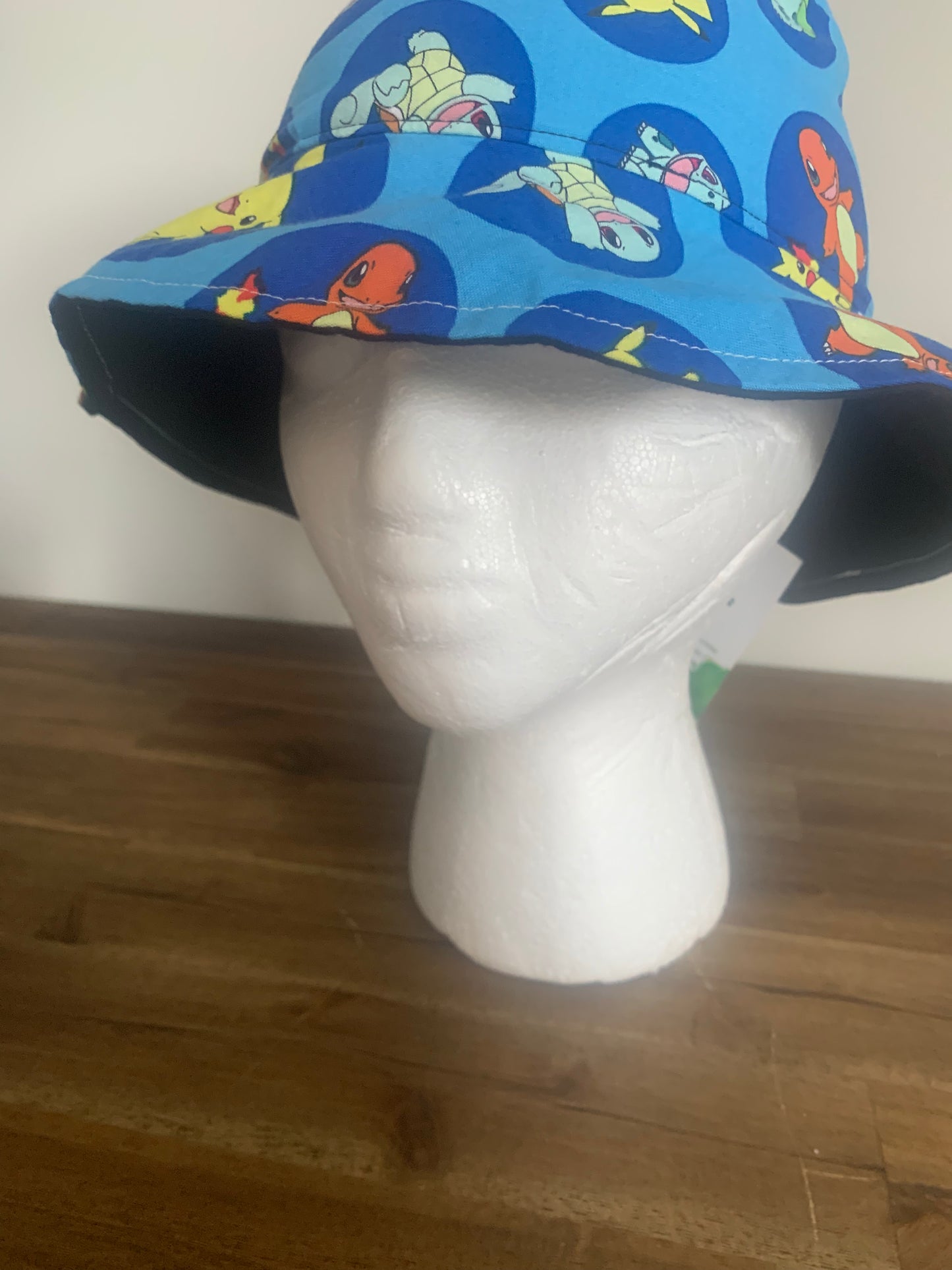 Bucket Hat - Pokemon Starters on Blue