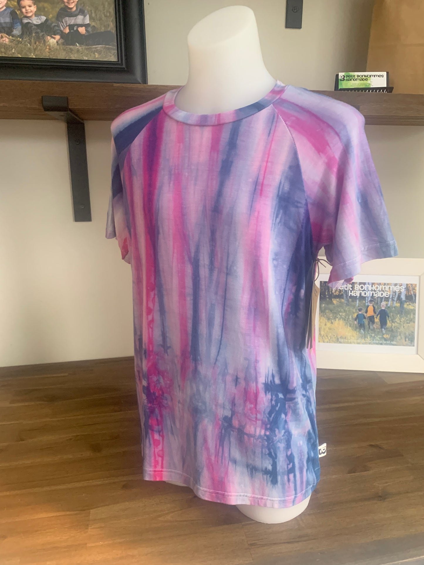 Bamboo Tie Dye T-Shirt - Purple Blue