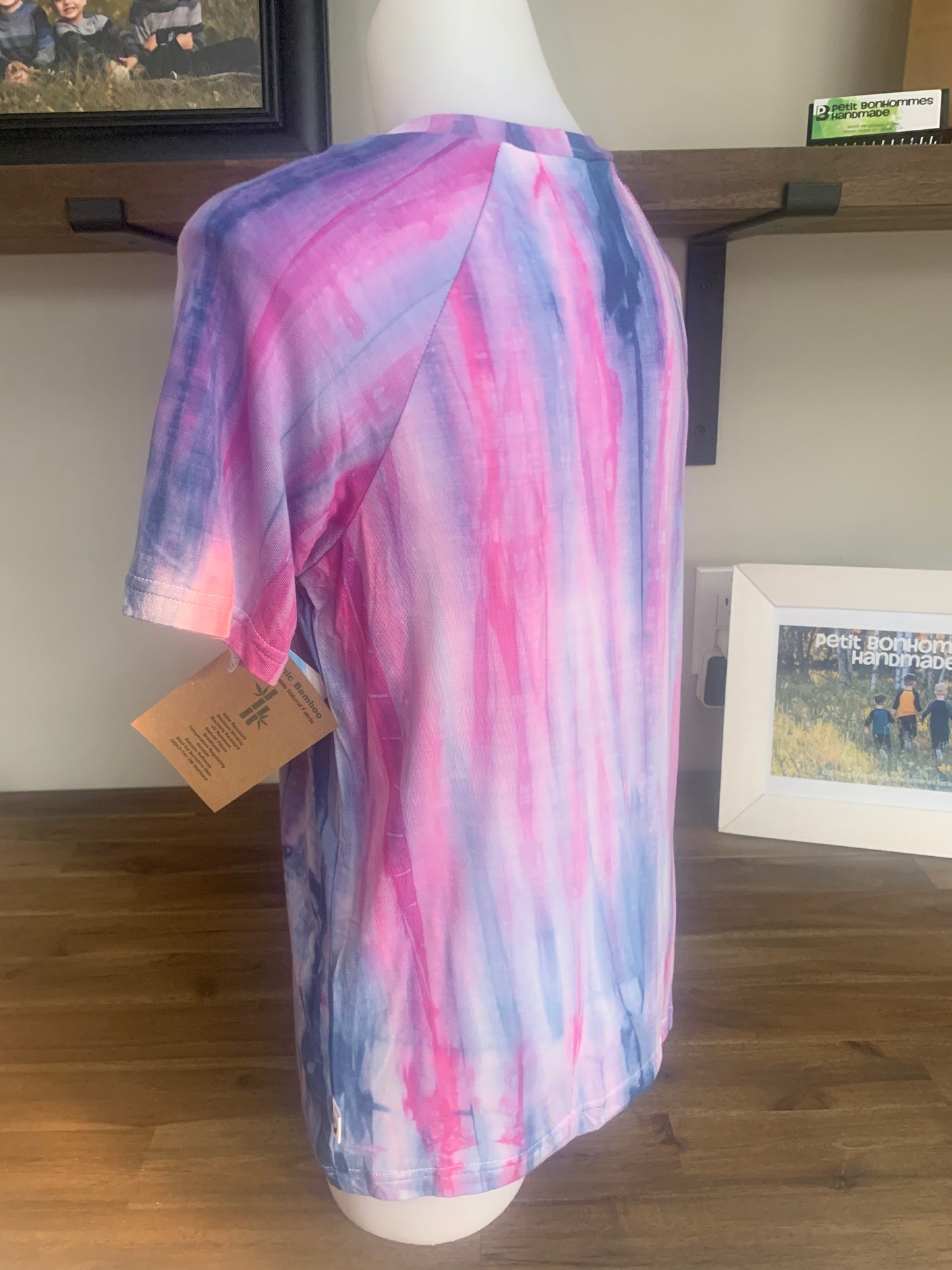 Bamboo Tie Dye T-Shirt - Purple Blue