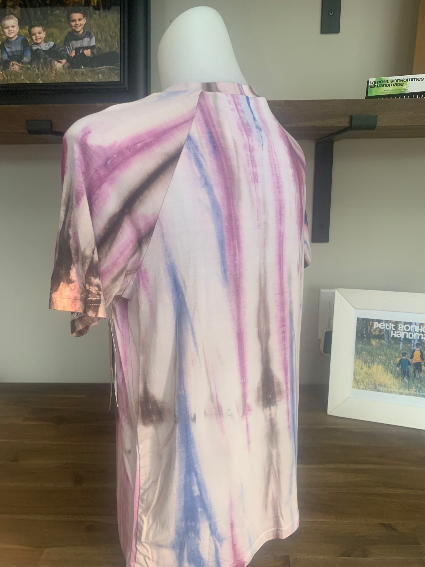 Bamboo Tie Dye T-Shirt - Mauve Brown