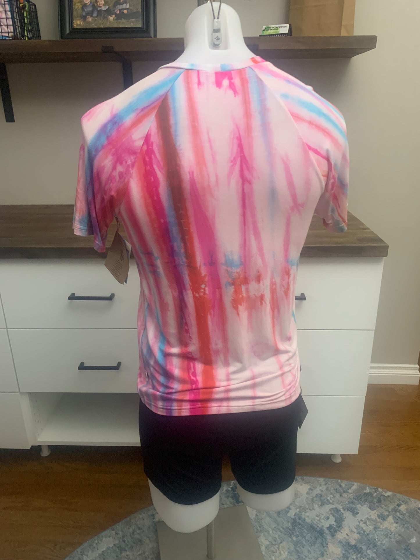 Bamboo Tie Dye T-Shirt - Pink Blue