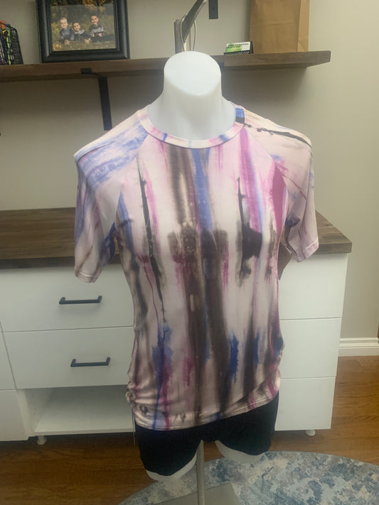 Bamboo Tie Dye T-Shirt - Mauve Brown