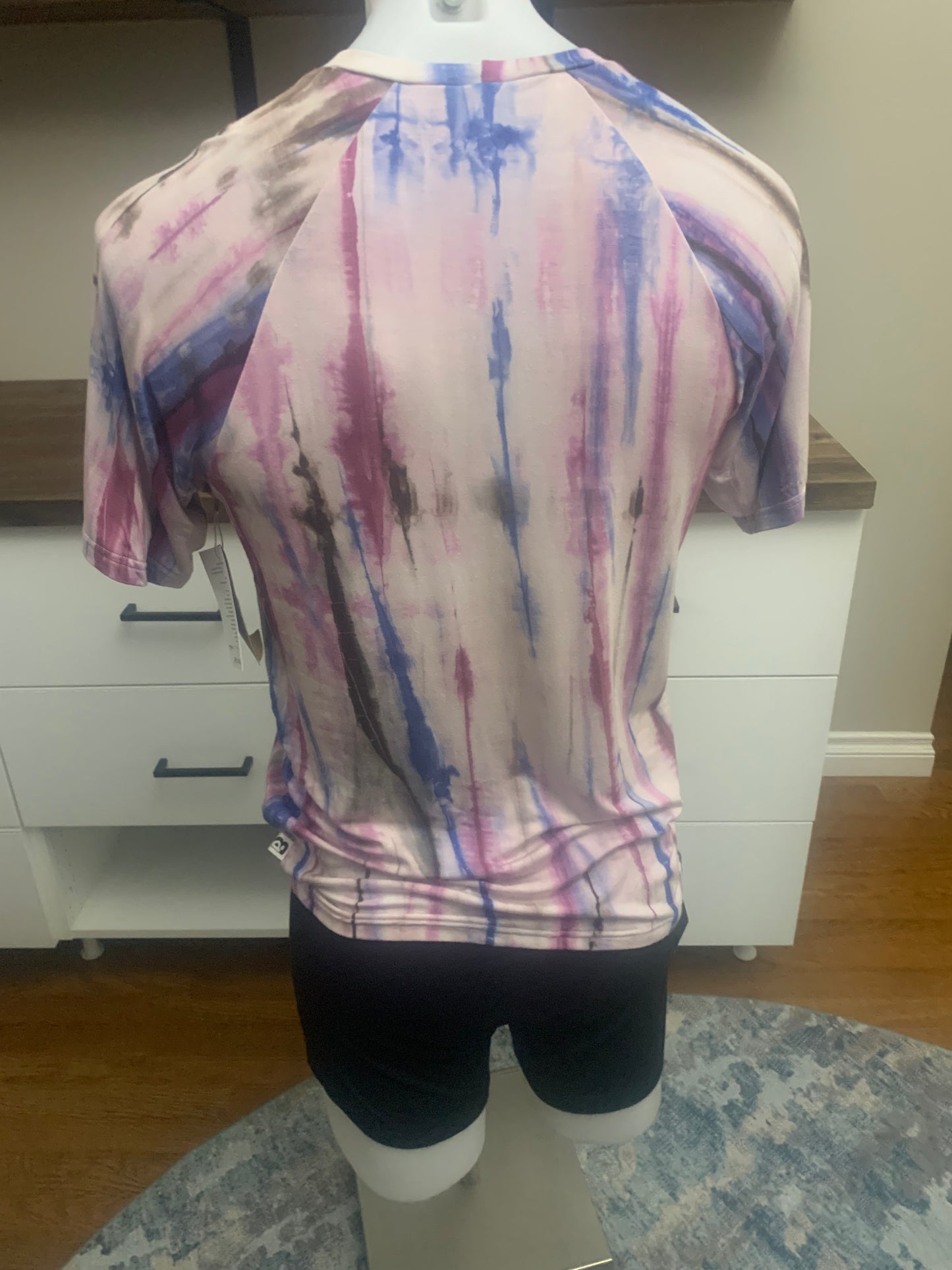 Bamboo Tie Dye T-Shirt - Mauve Brown