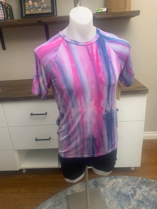 Bamboo Tie Dye T-Shirt - Purple Blue