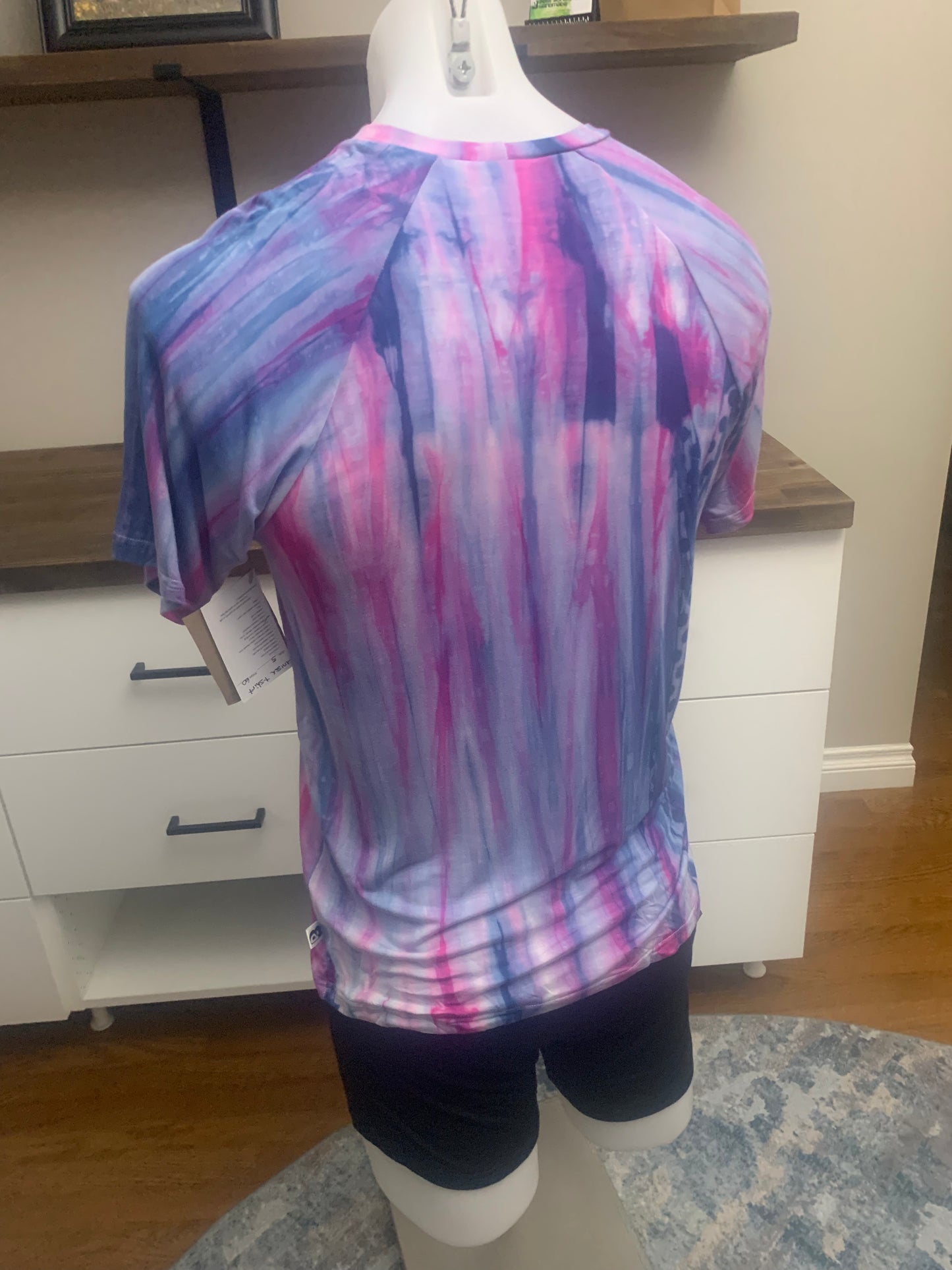 Bamboo Tie Dye T-Shirt - Purple Blue