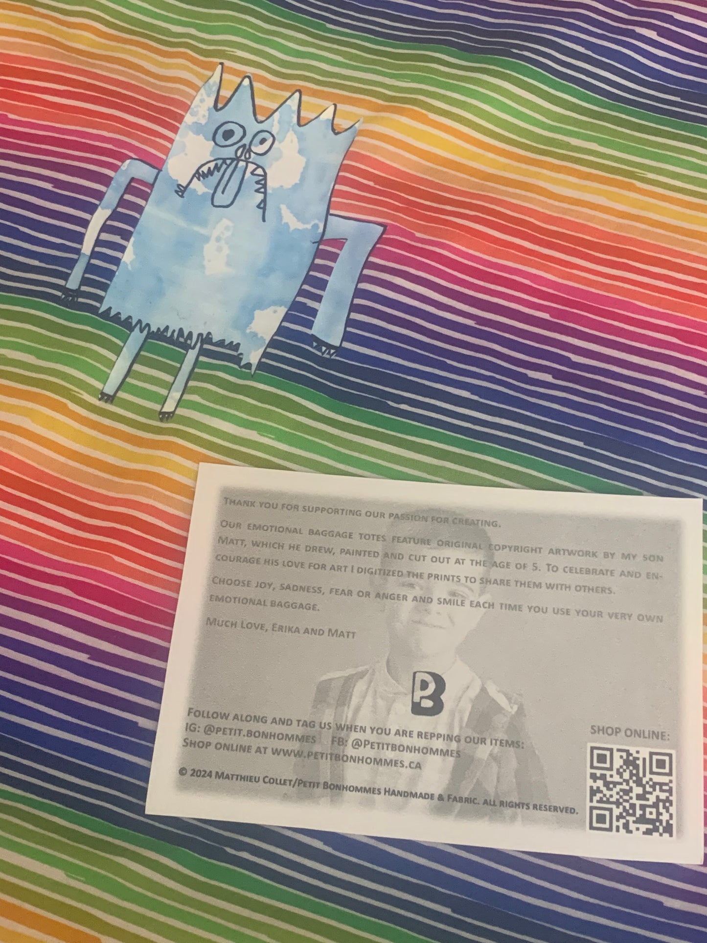 Emotional Baggage Totes - Monster Emotions