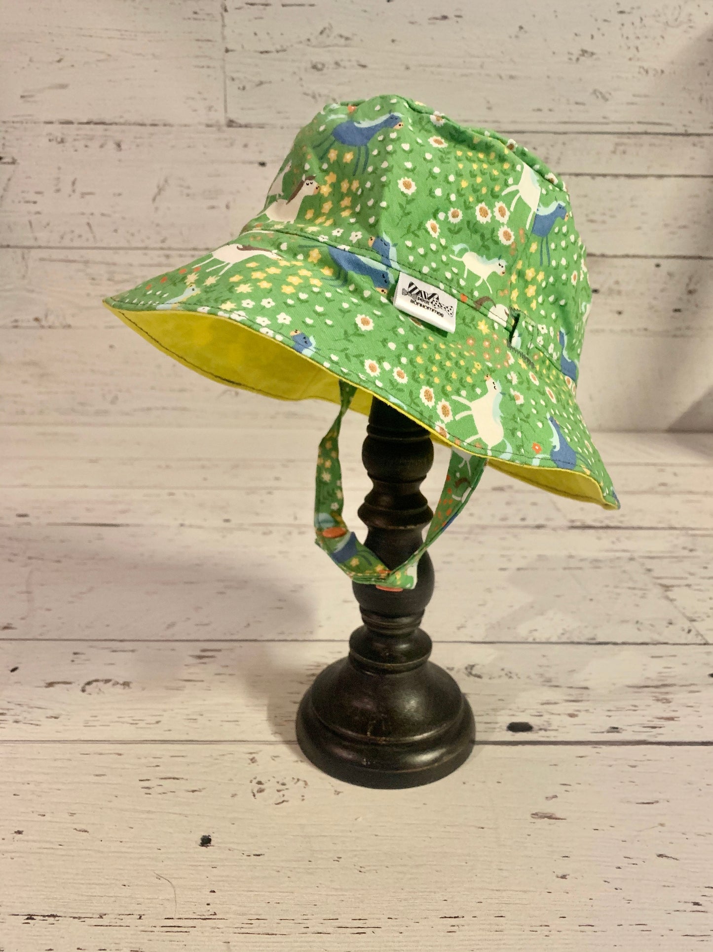 Bucket Hat - Horses in Floral Field