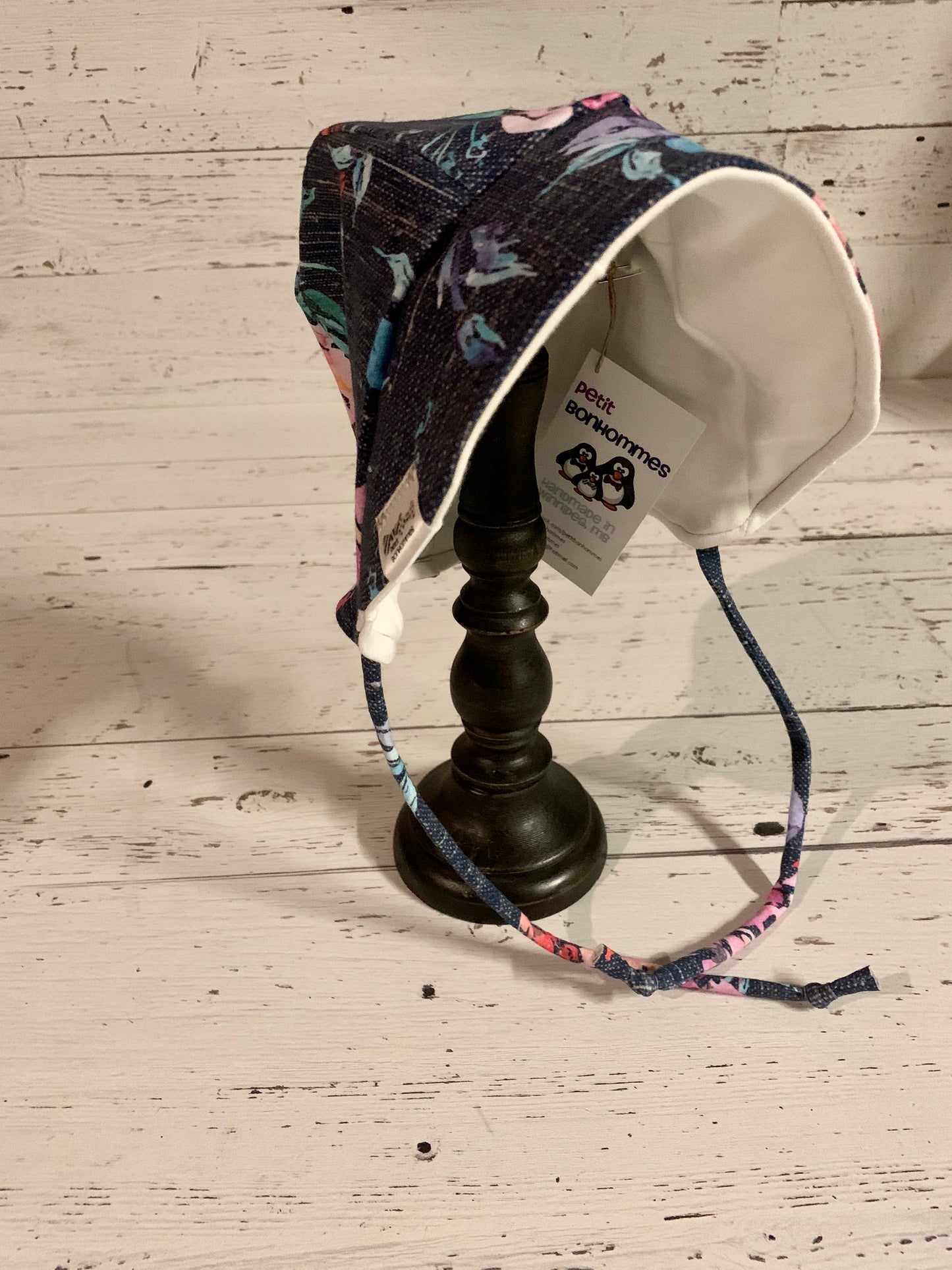 Bonnet - Denim Blue Floral