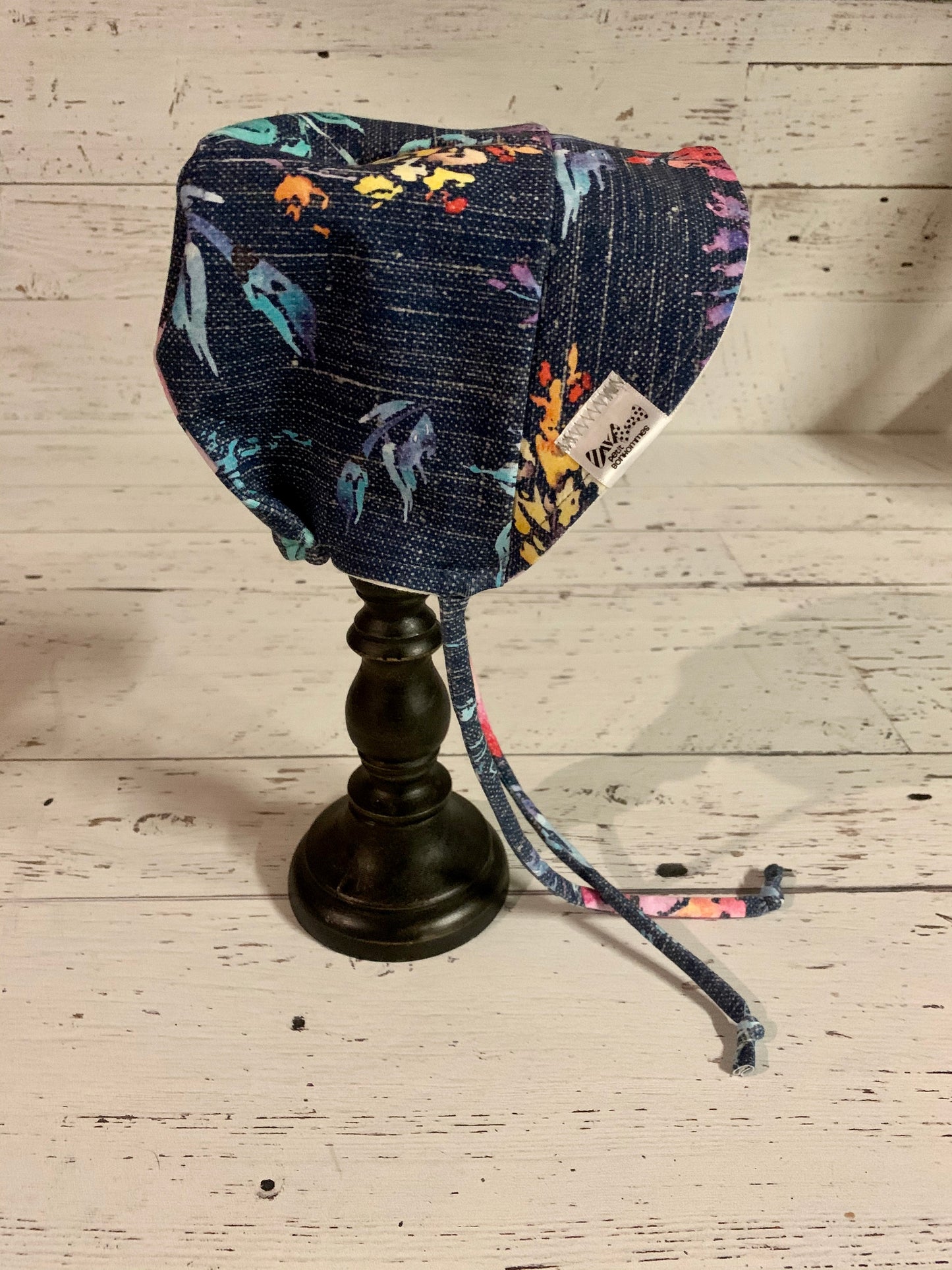 Bonnet - Denim Blue Floral