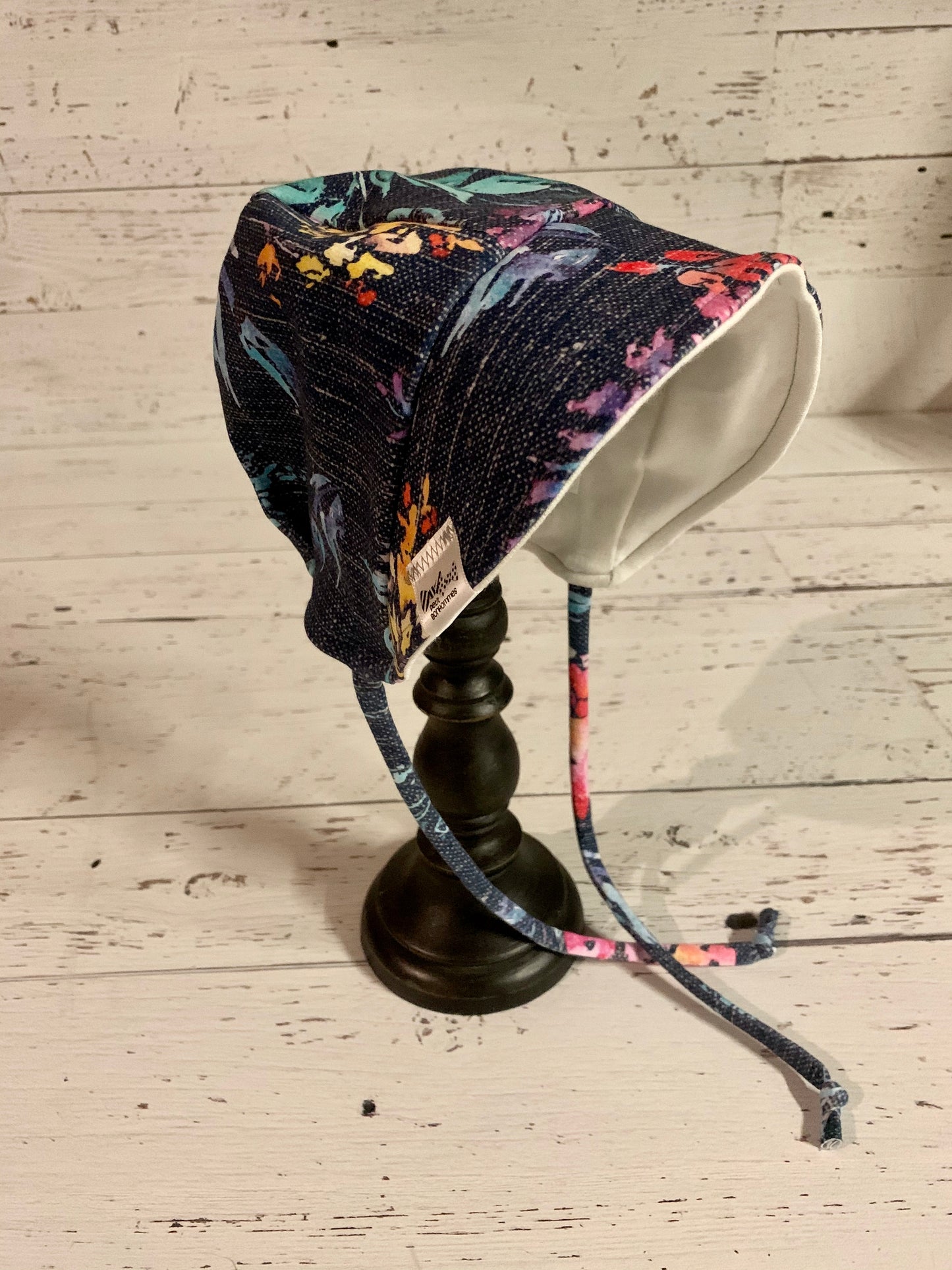 Bonnet - Denim Blue Floral