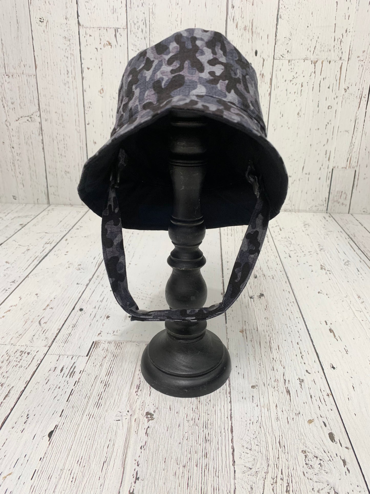 Bucket Hat - Black Grey Camo