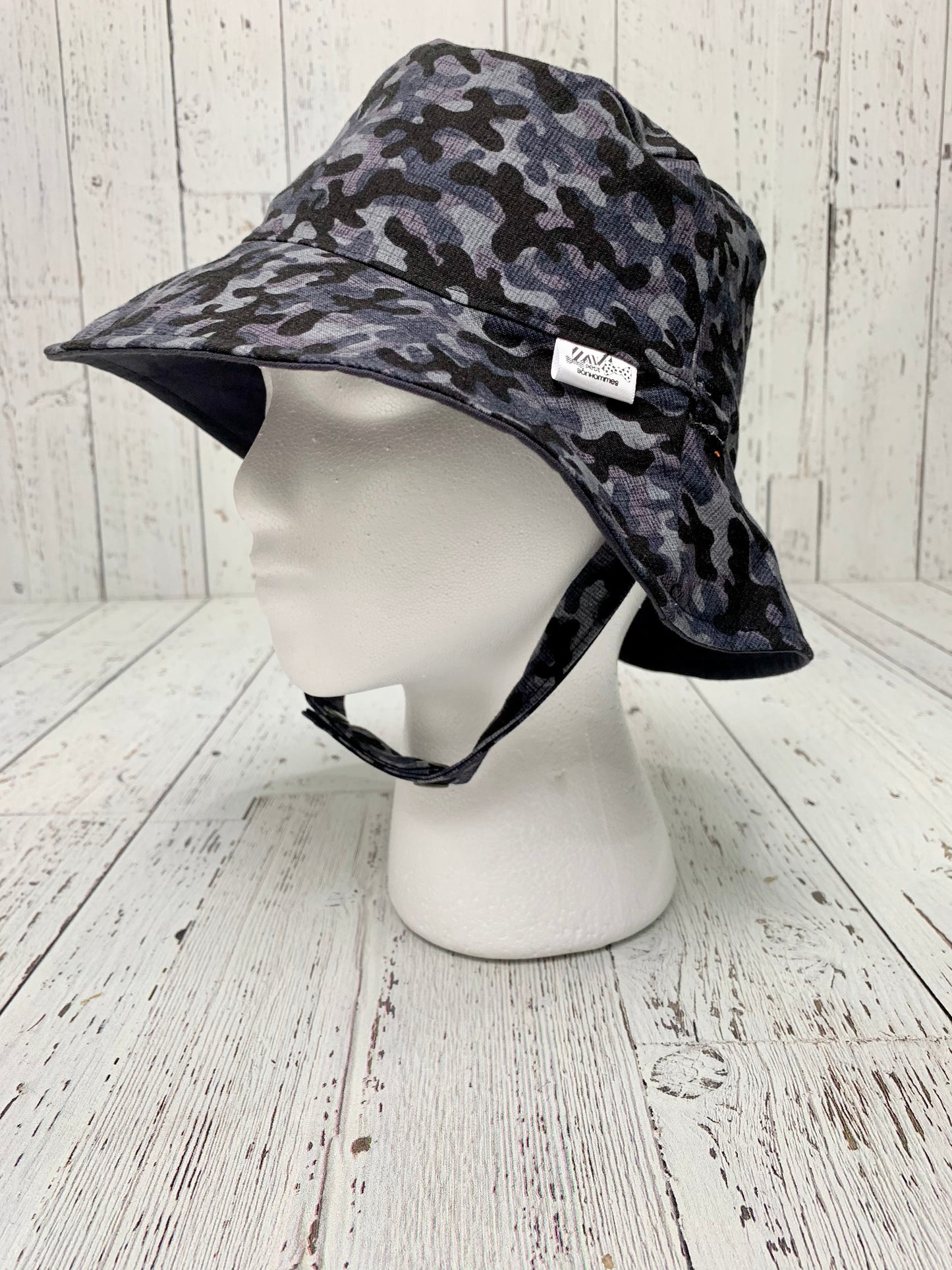 Bucket Hat - Black Grey Camo