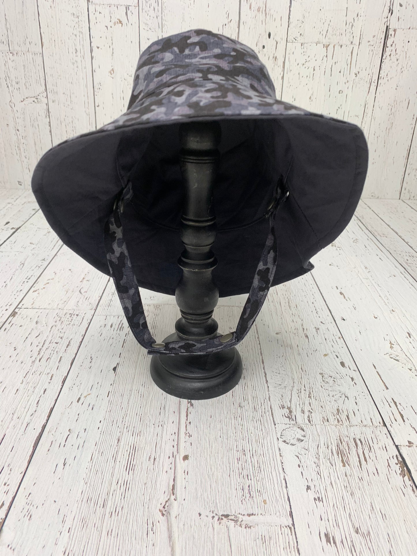Bucket Hat - Black Grey Camo