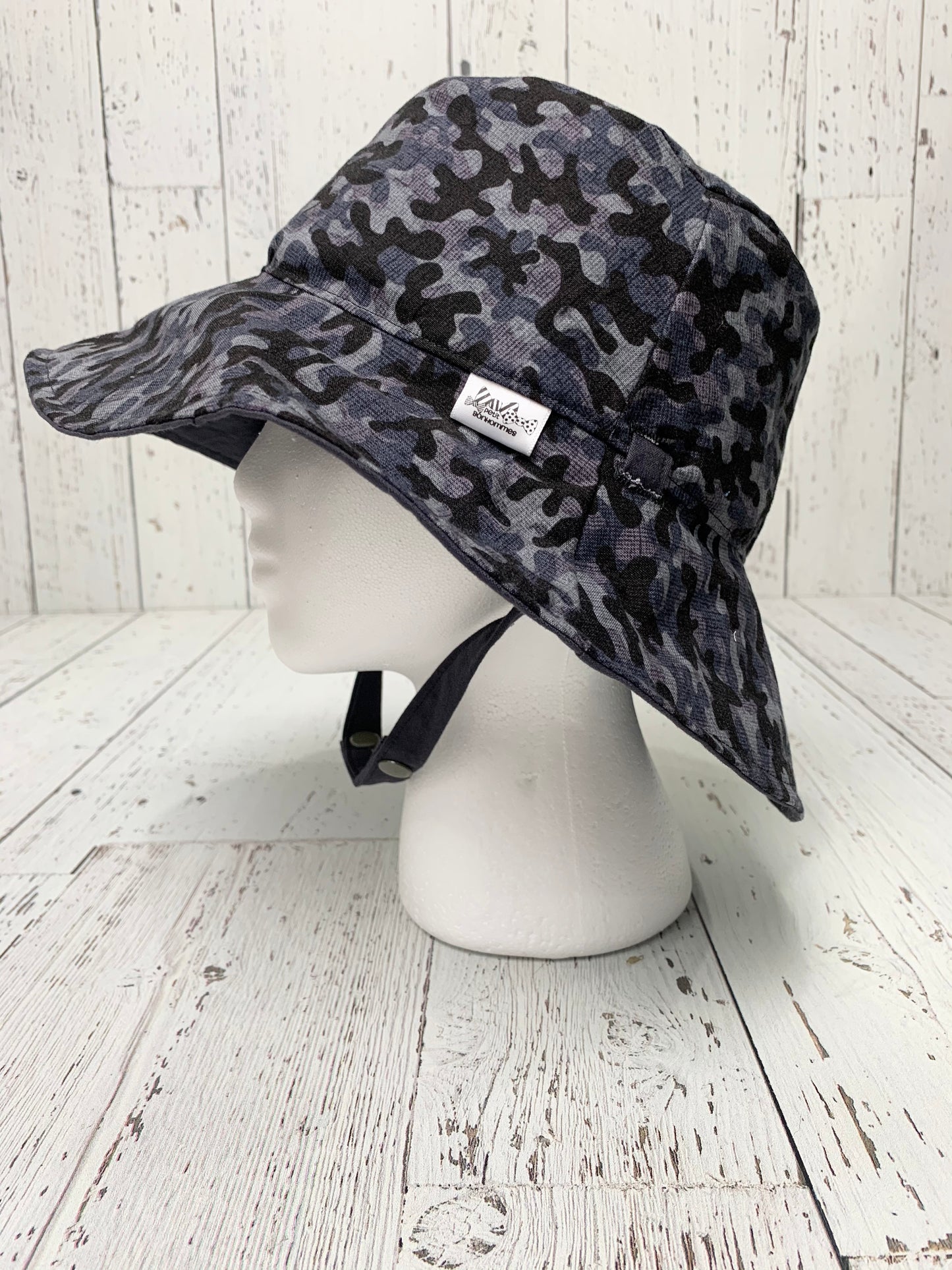 Bucket Hat - Black Grey Camo