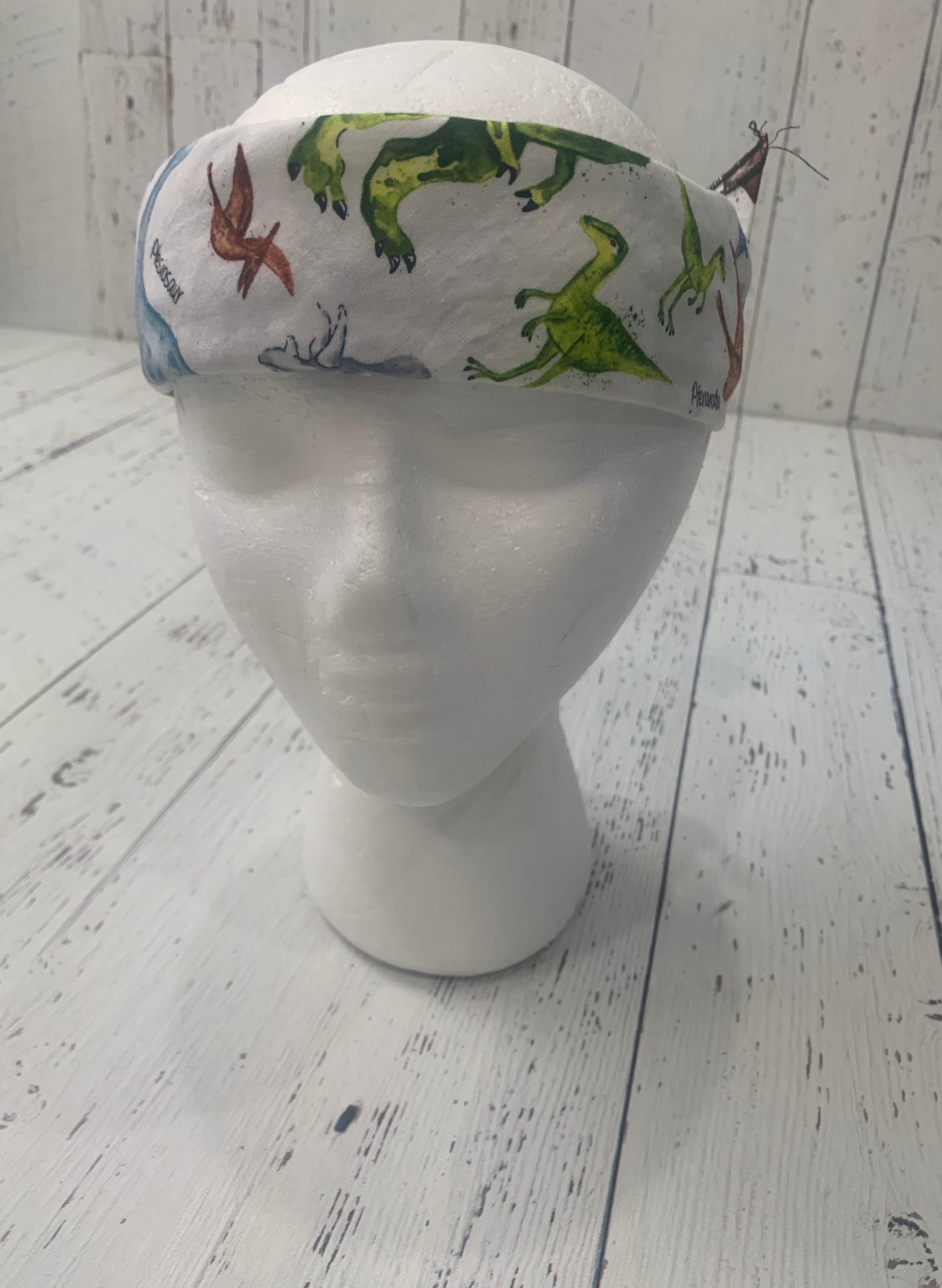 Bandana - Bright Dinosaurs on White