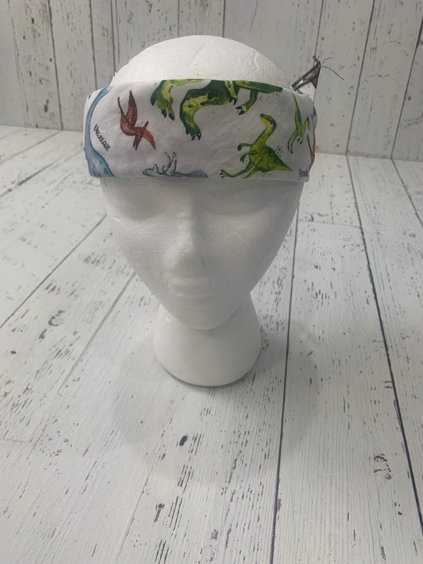 Bandana - Bright Dinosaurs on White