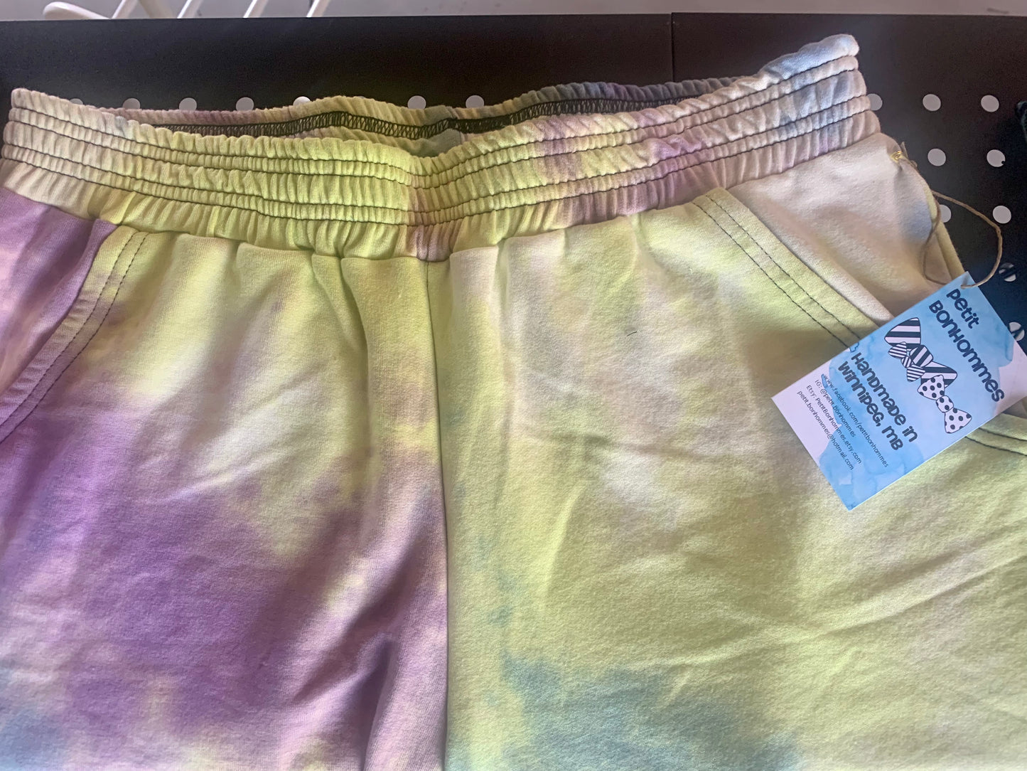 Bamboo Jogger Shorts Tie Dye - Pastel