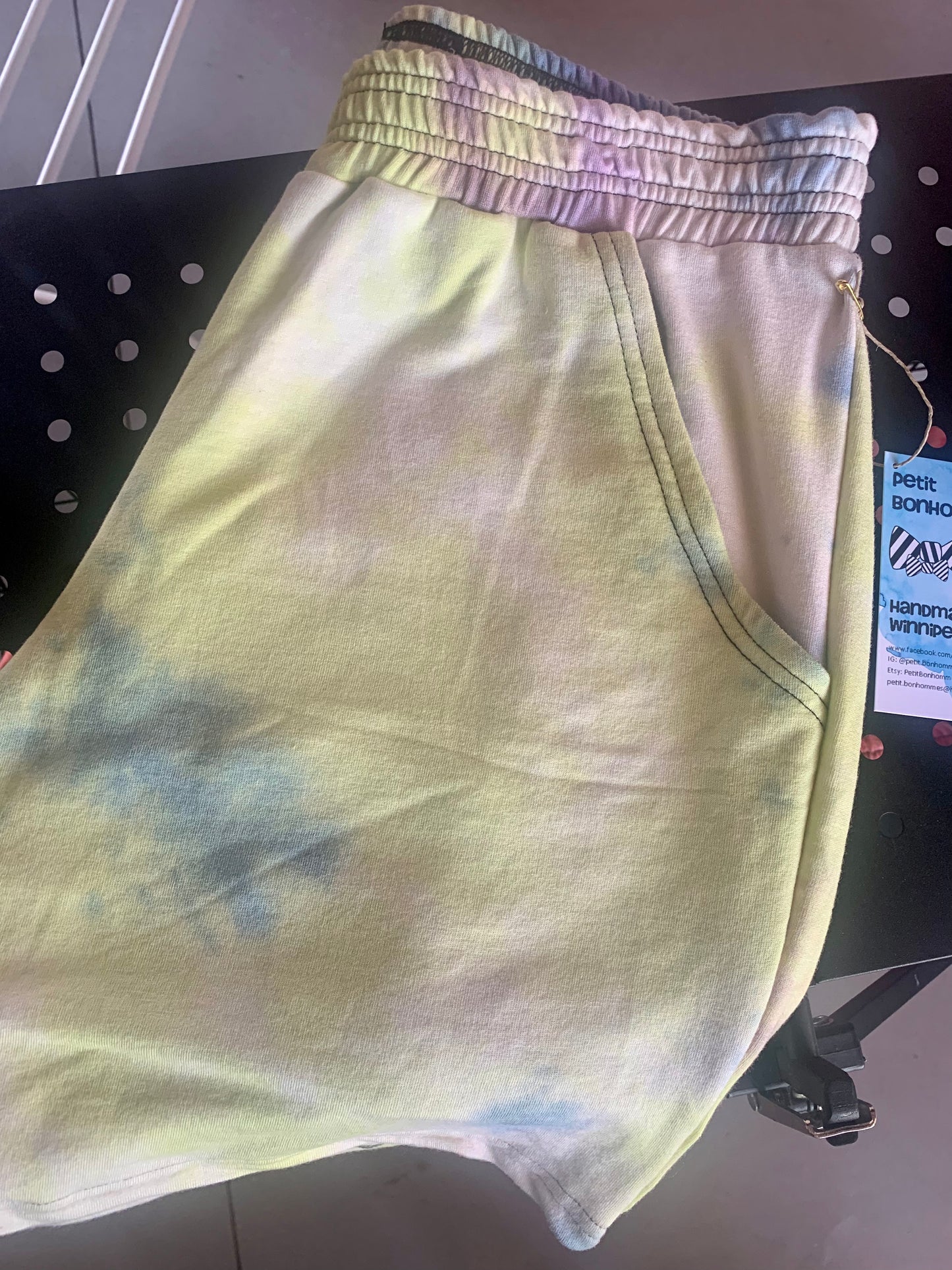 Bamboo Jogger Shorts Tie Dye - Pastel