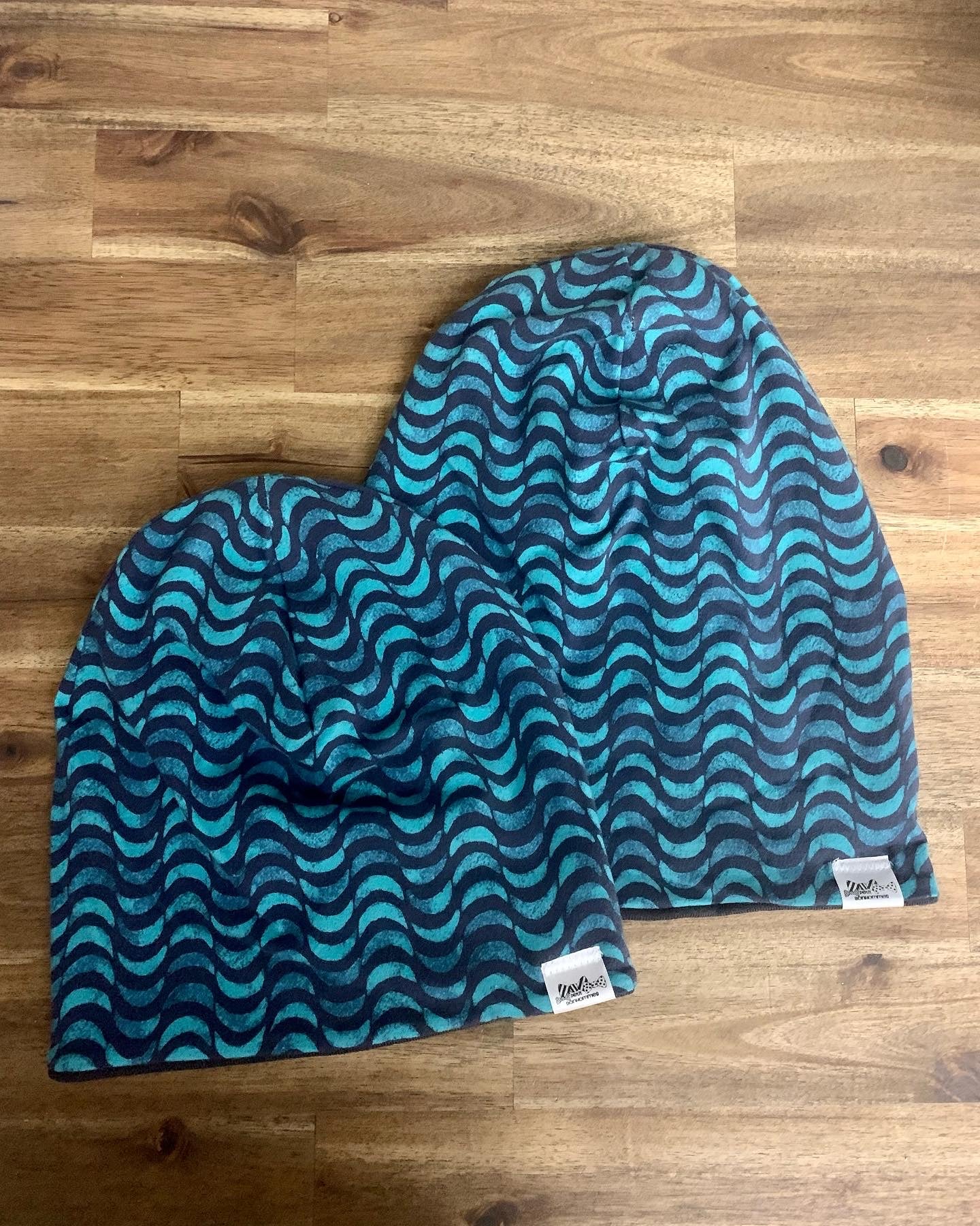 Slouchy Toque - Teal Waves