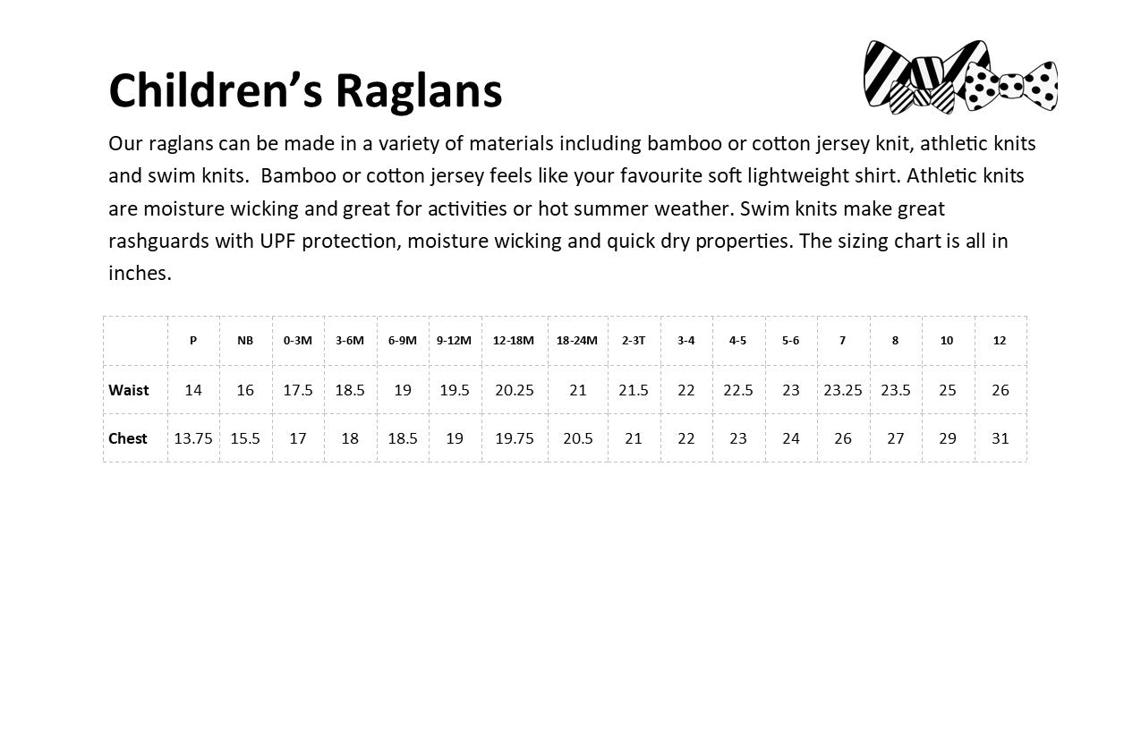 Bamboo Raglan - Electric Blue