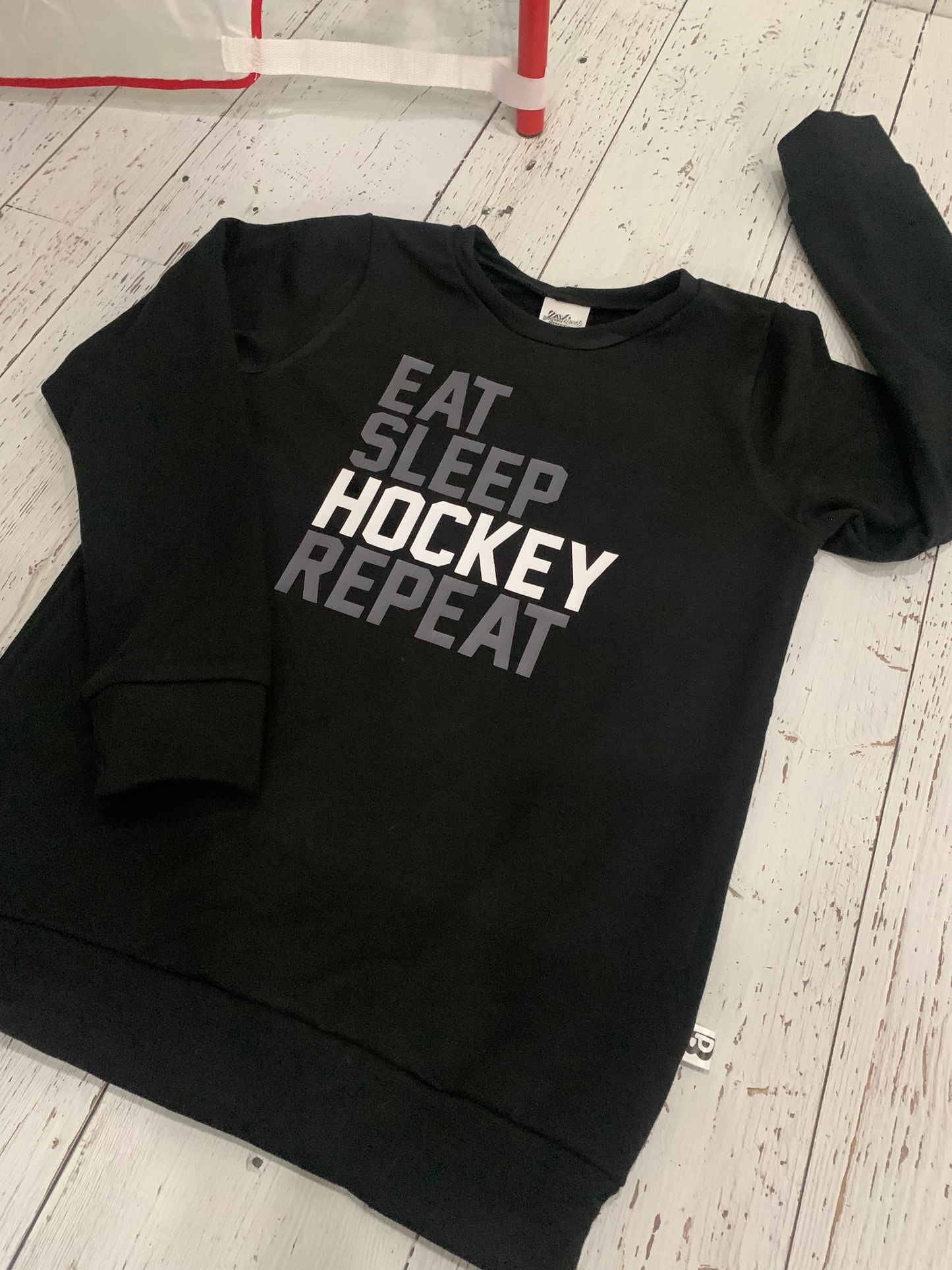 Bamboo Unisex Pullover Sweater - Eat Sleep Hockey Repeat