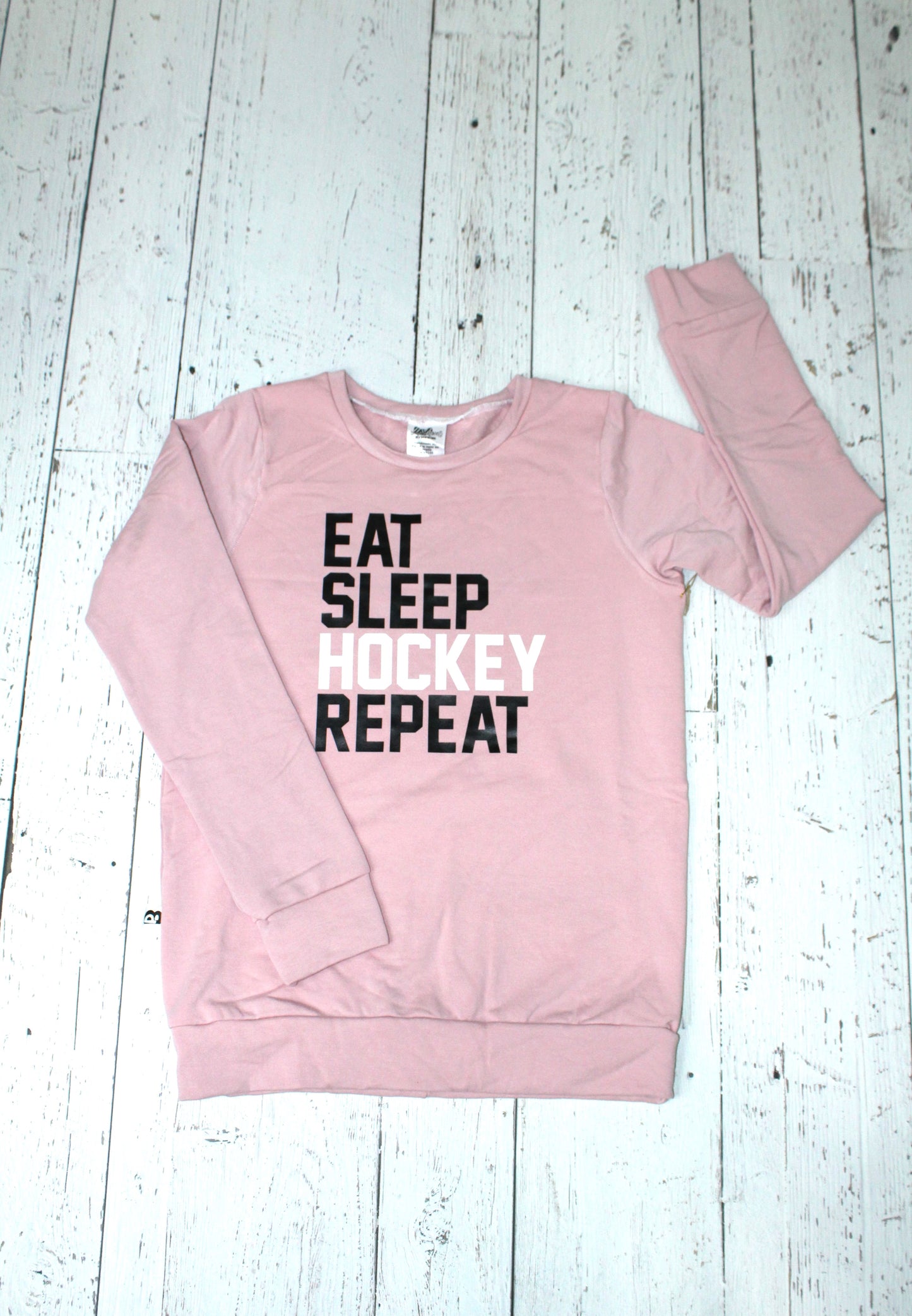 Bamboo Unisex Pullover Sweater - Eat Sleep Hockey Repeat