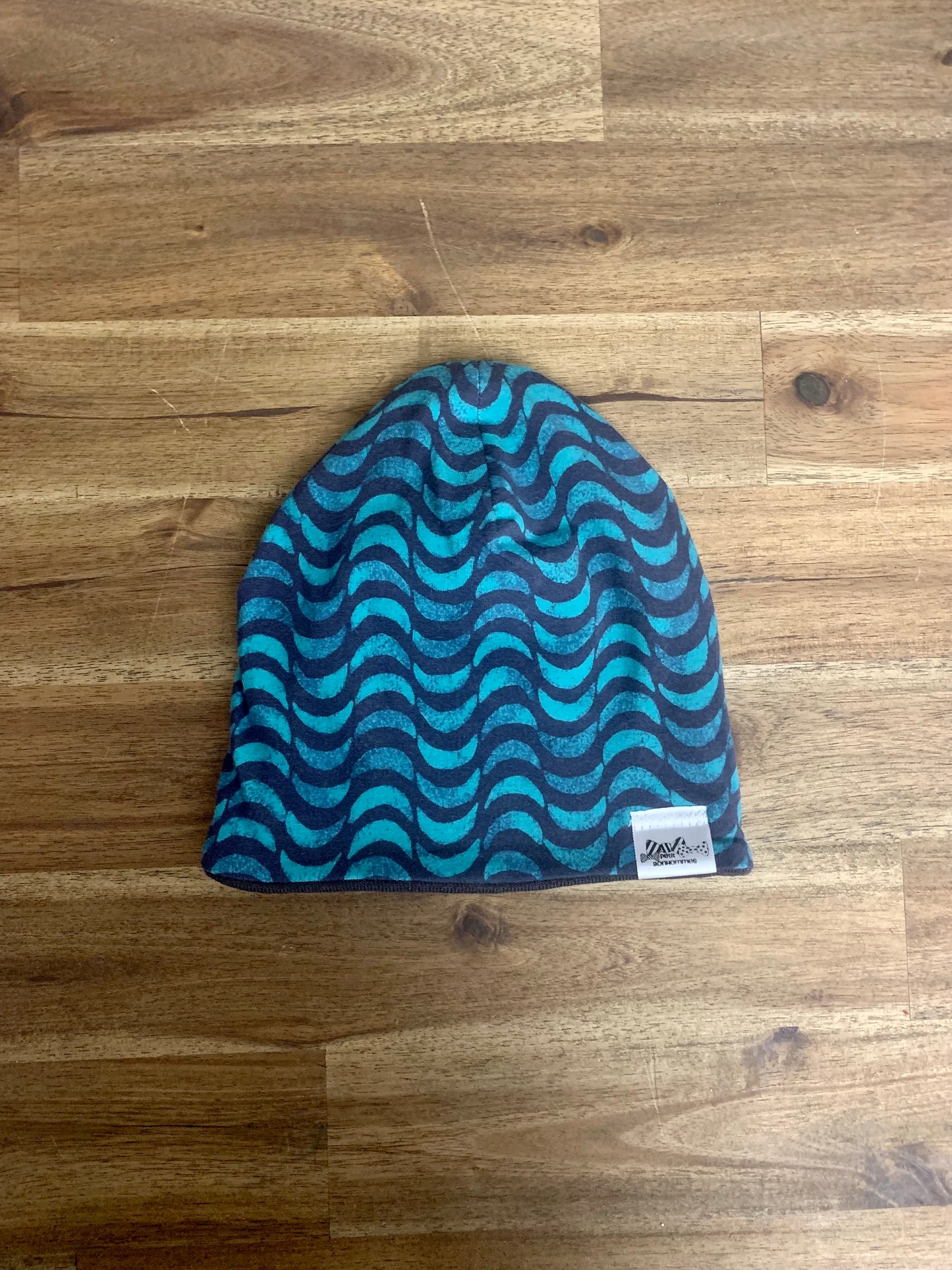 Slouchy Toque - Teal Waves