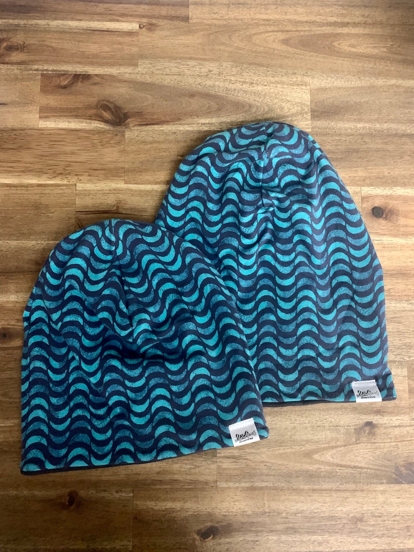 Slouchy Toque - Teal Waves