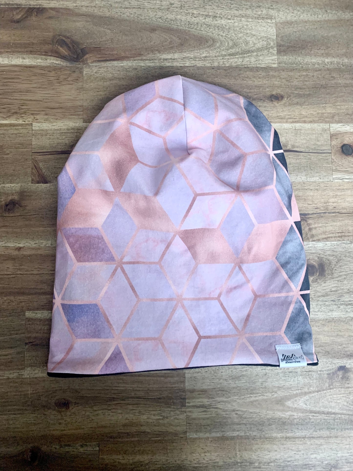 Slouchy Toque - Rose Gold Geometric