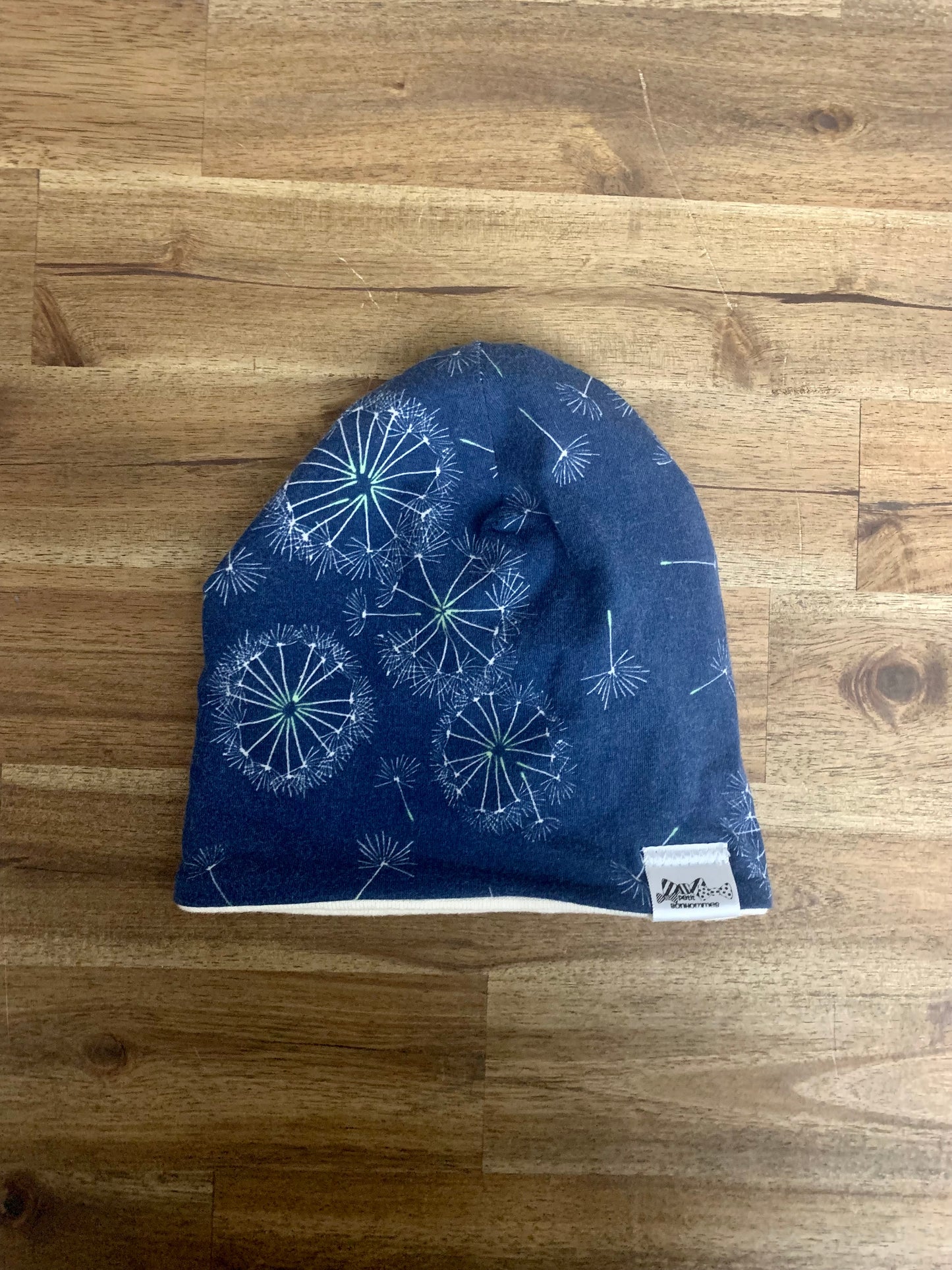 Slouchy Toque - Navy Dandelions