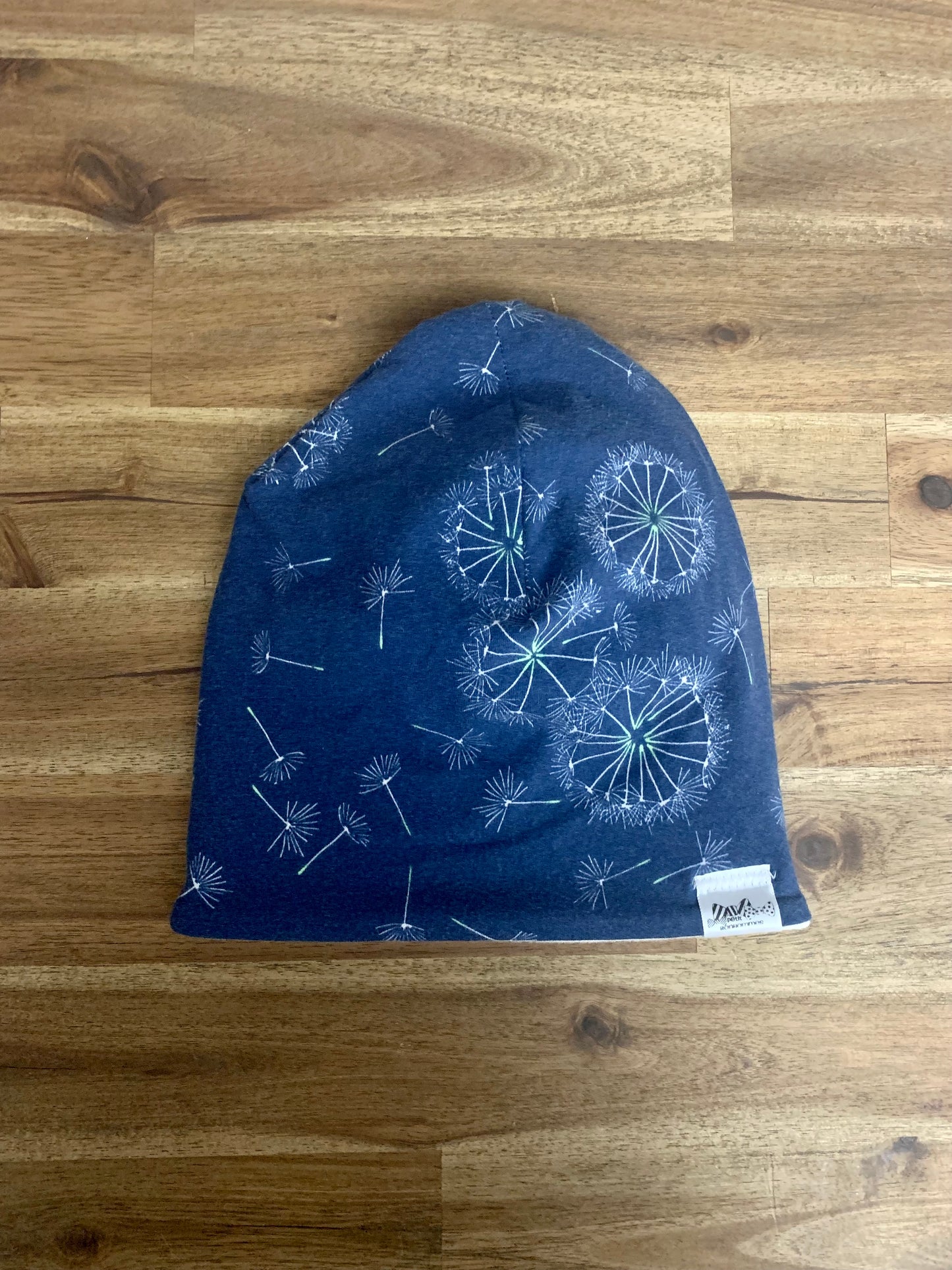 Slouchy Toque - Navy Dandelions