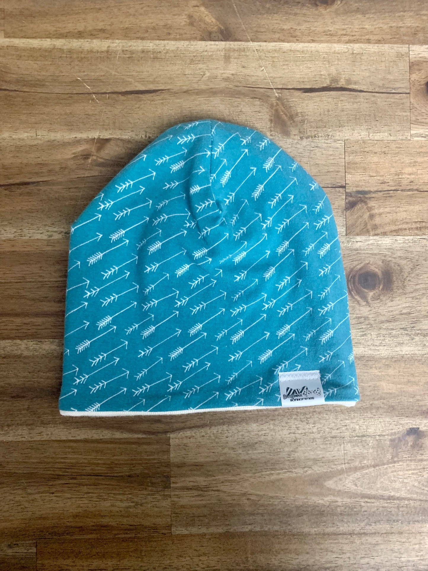 Slouchy Toque - Teal Arrows