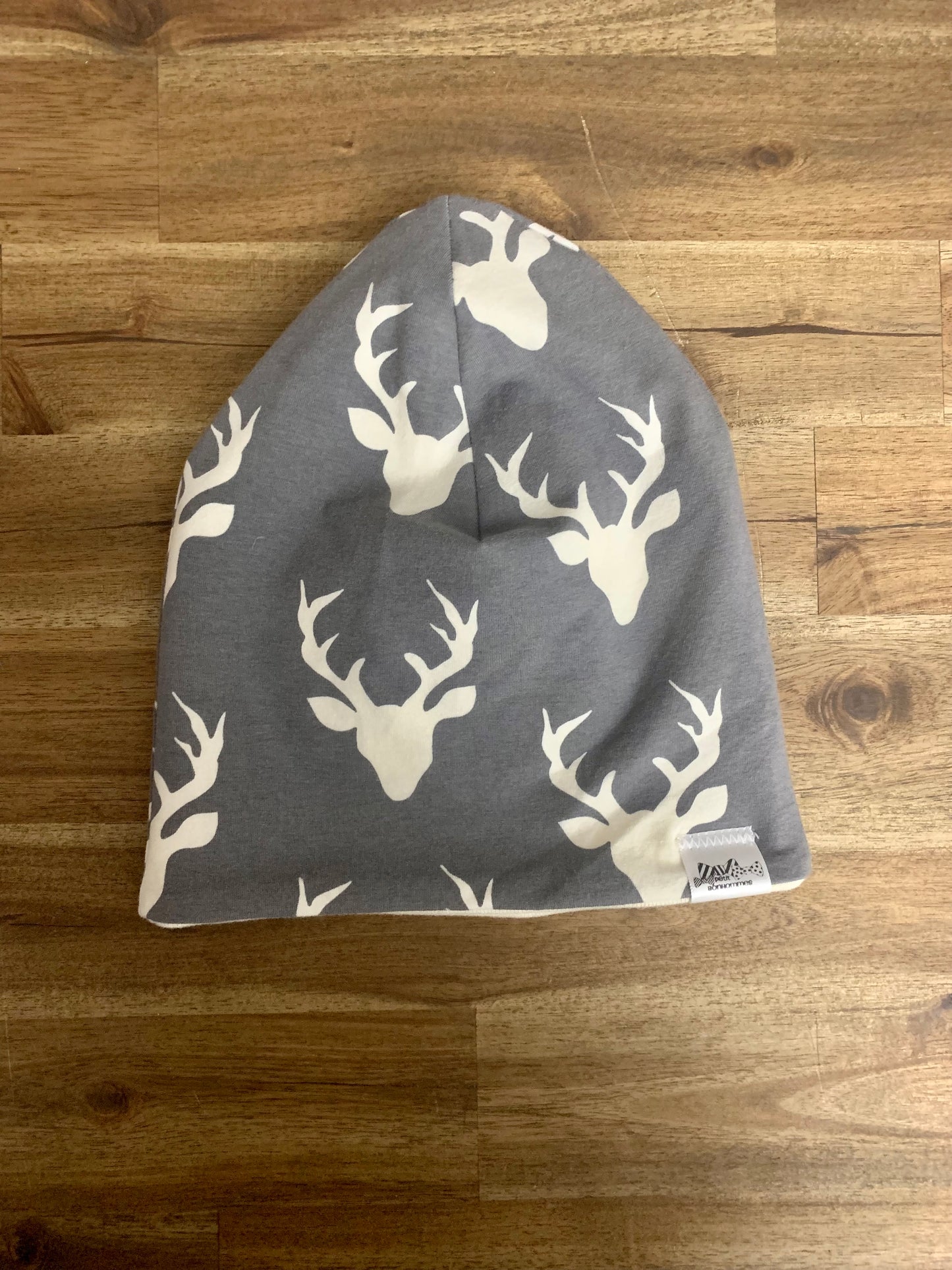 Slouchy Toque - Moonstone Dark Grey Buck Deer