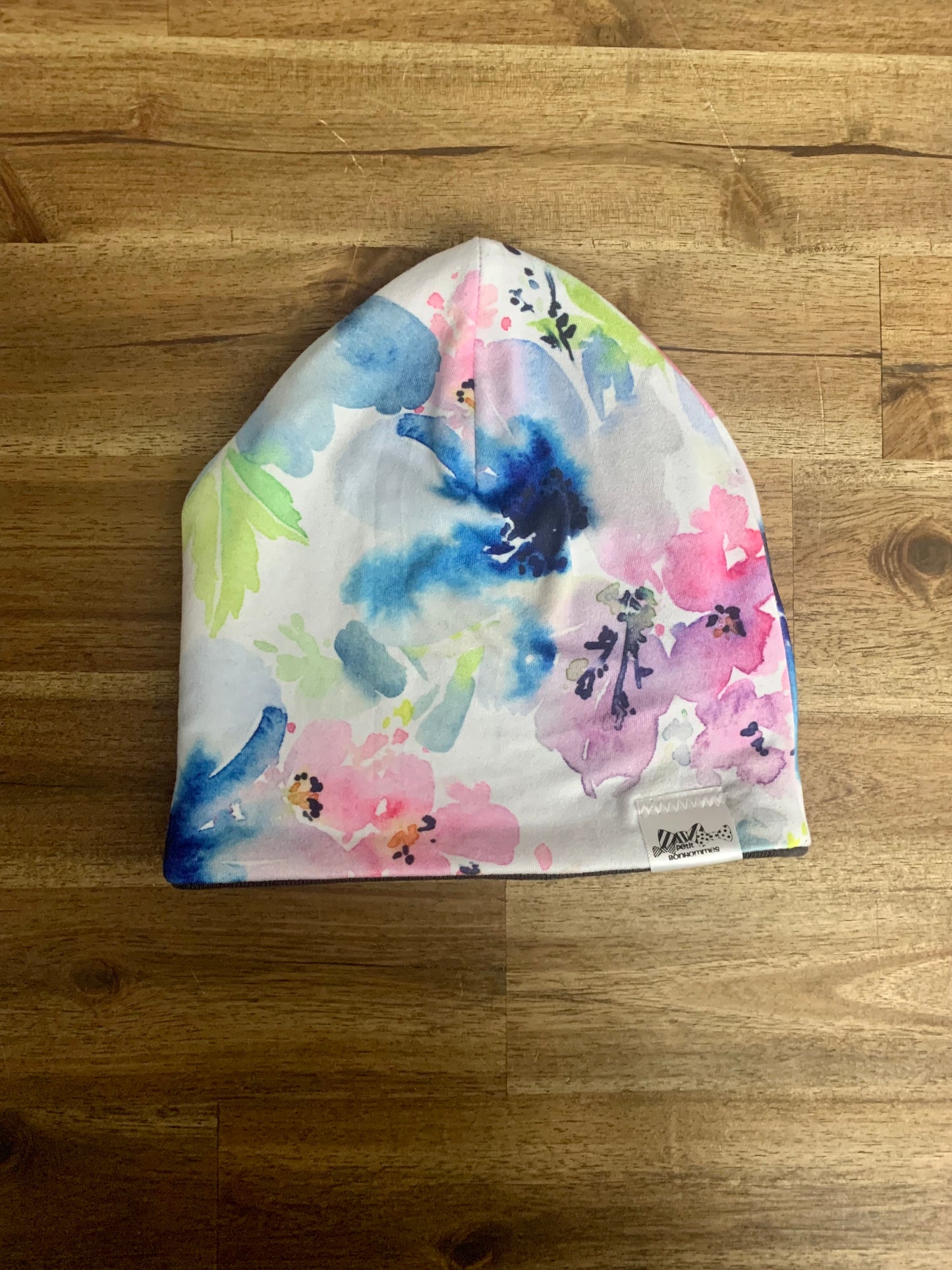 Slouchy Toque - Watercolour Floral