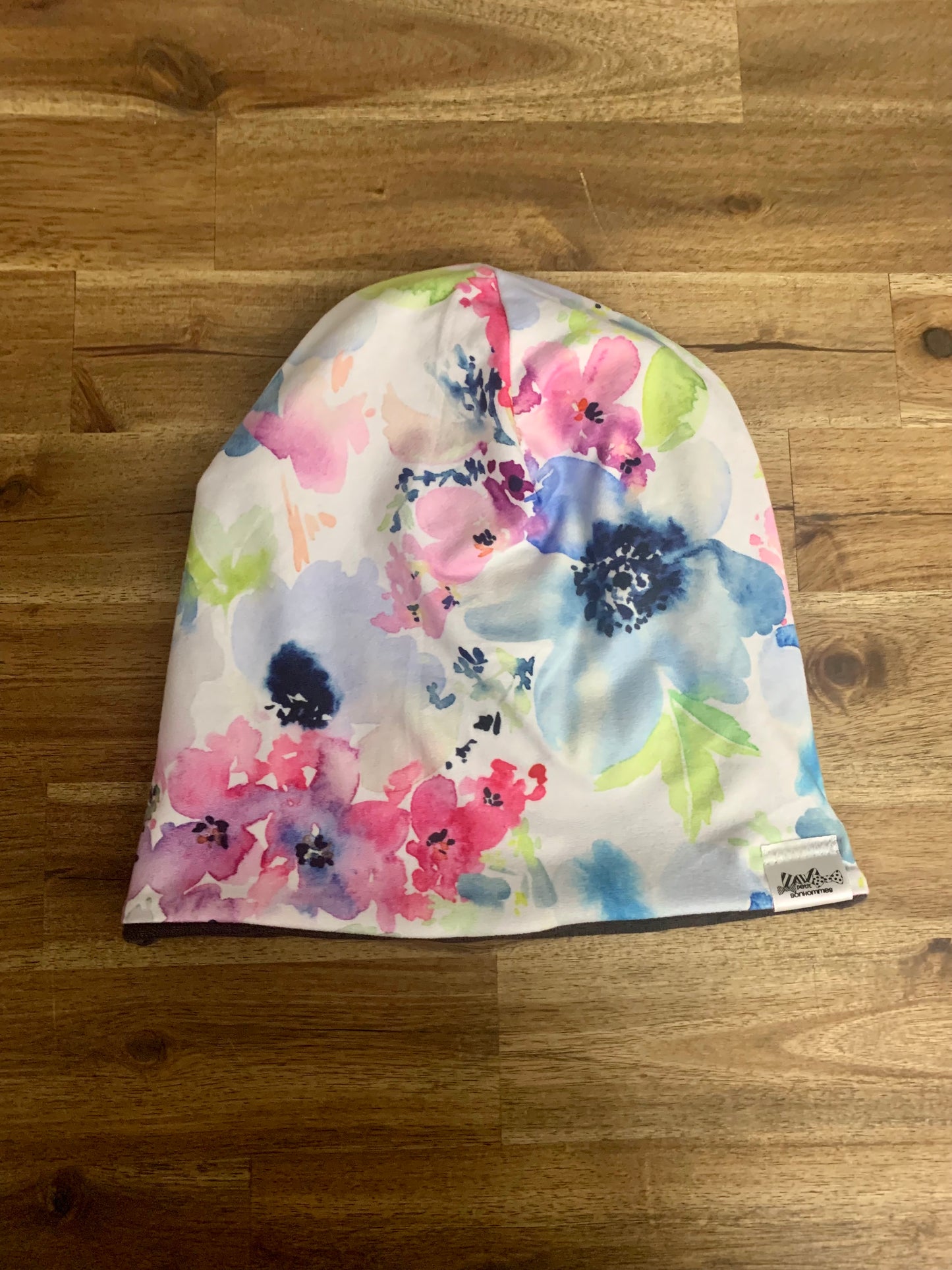 Slouchy Toque - Watercolour Floral