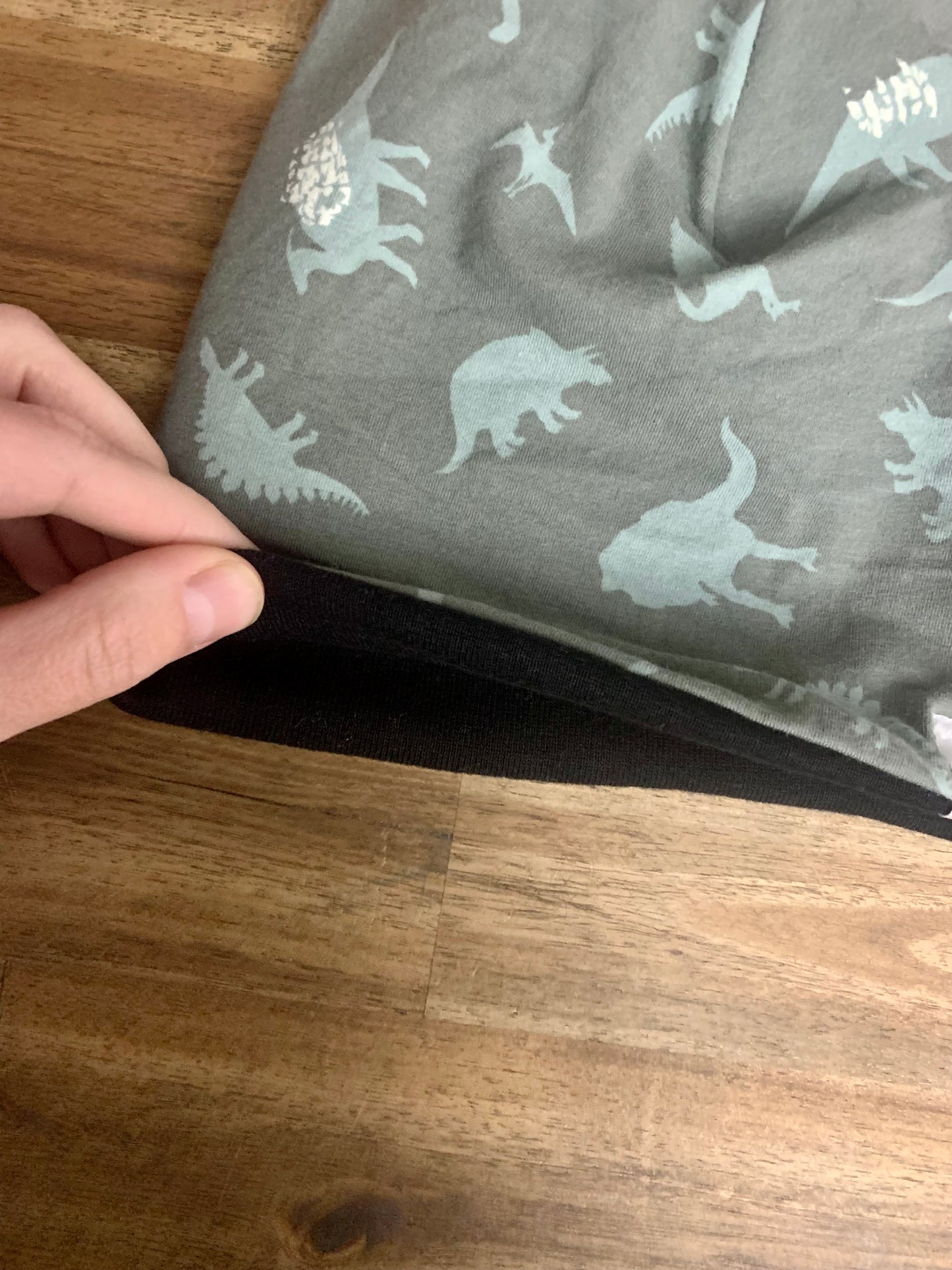 Slouchy Toque - Dinosaurs Olive Grey