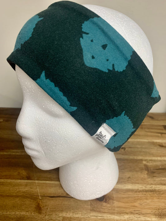 Ear Warmer - Teal Triceratops Dinosaur
