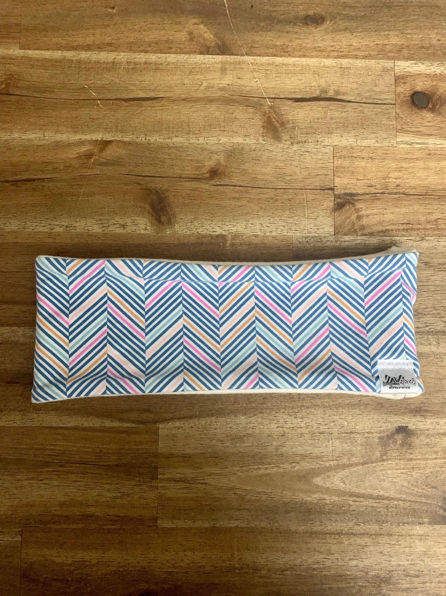 Ear Warmer - Chevron Blue Pink