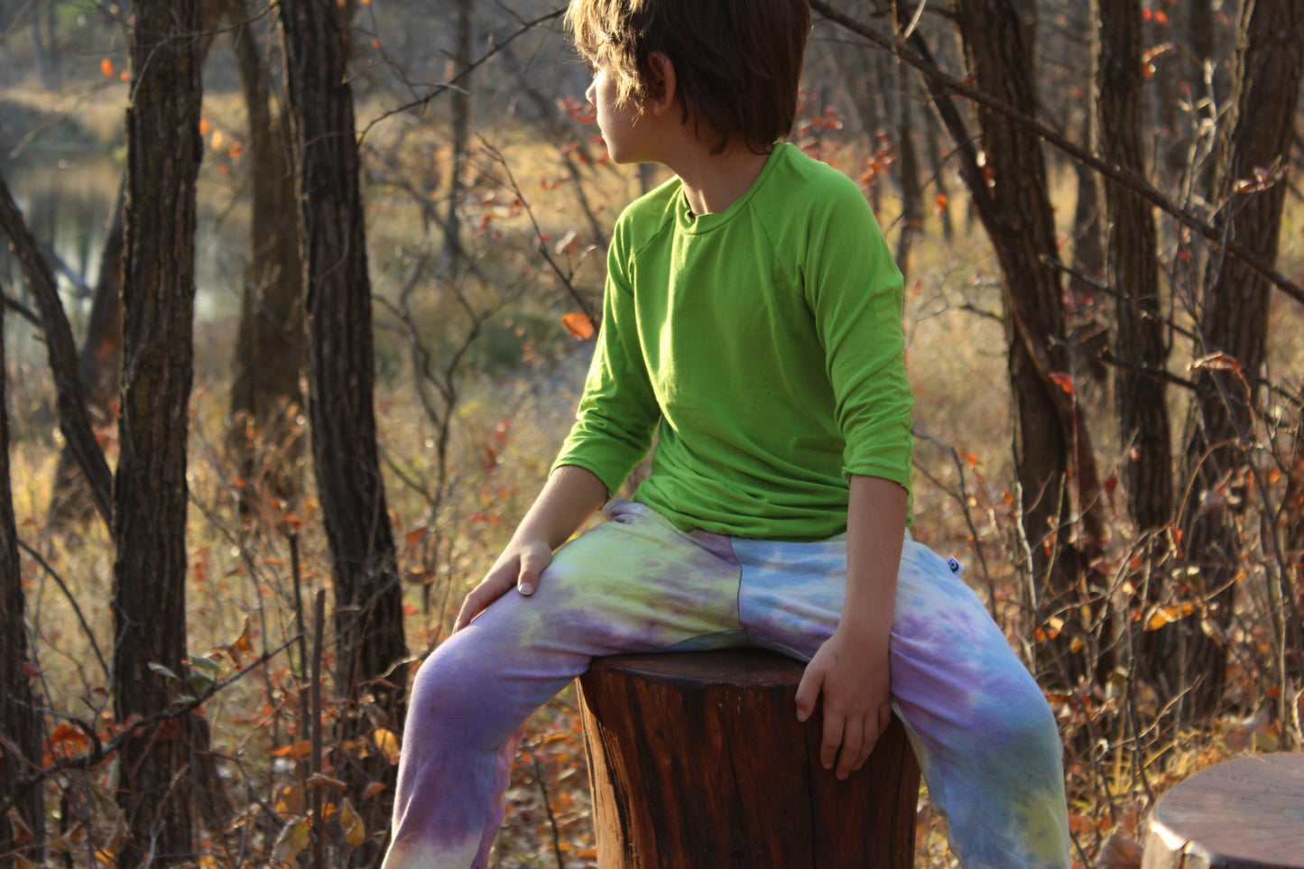 Bamboo Raglan - Neon Green