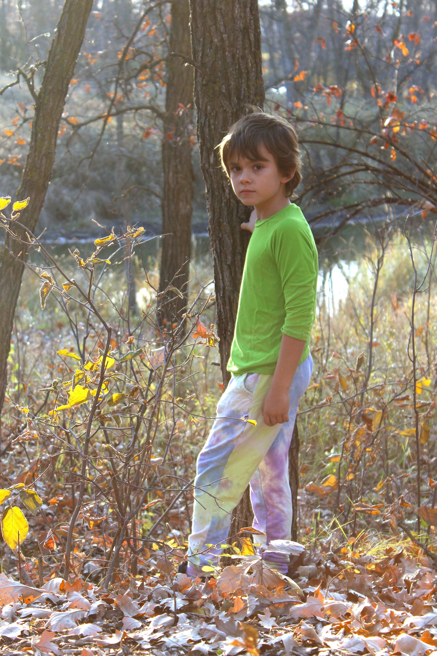 Bamboo Raglan - Neon Green