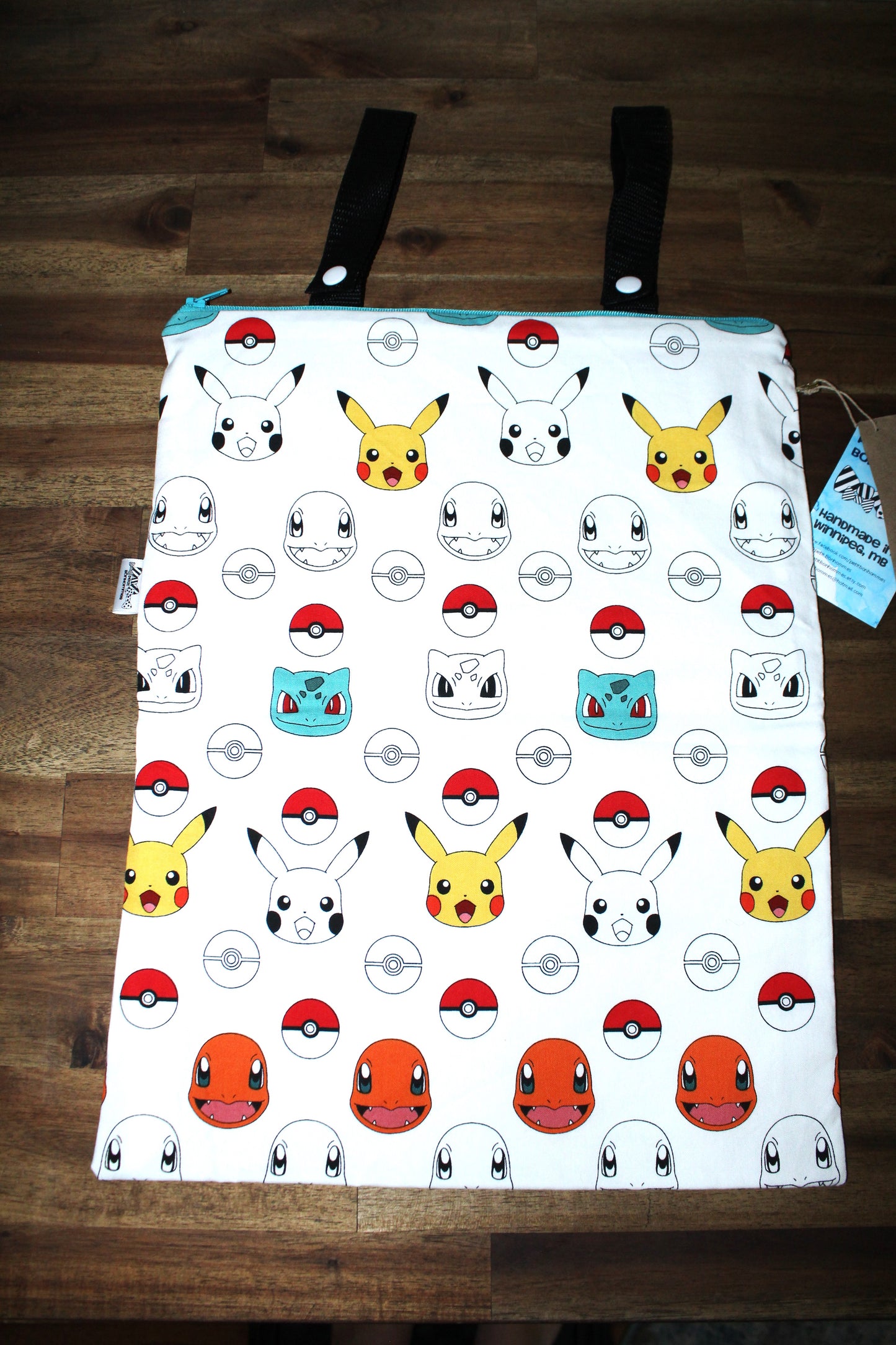 Wet Bag - Pokemon Starters Sketch on White