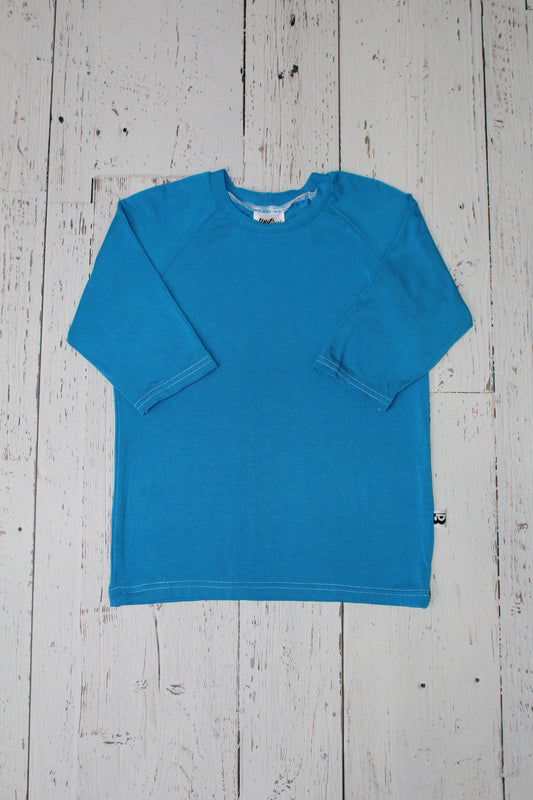 Bamboo Raglan - Electric Blue
