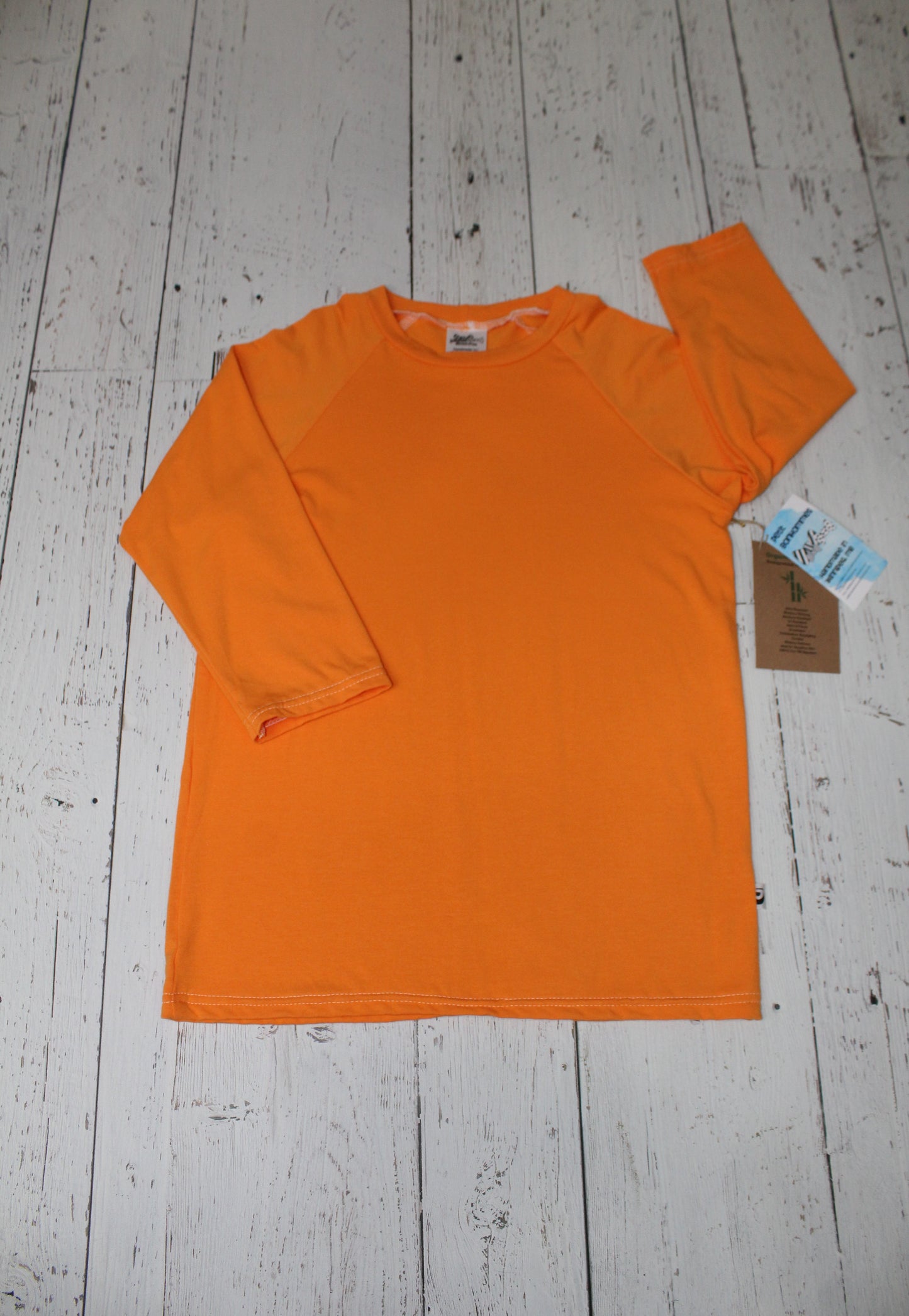 Bamboo Raglan - Neon Orange