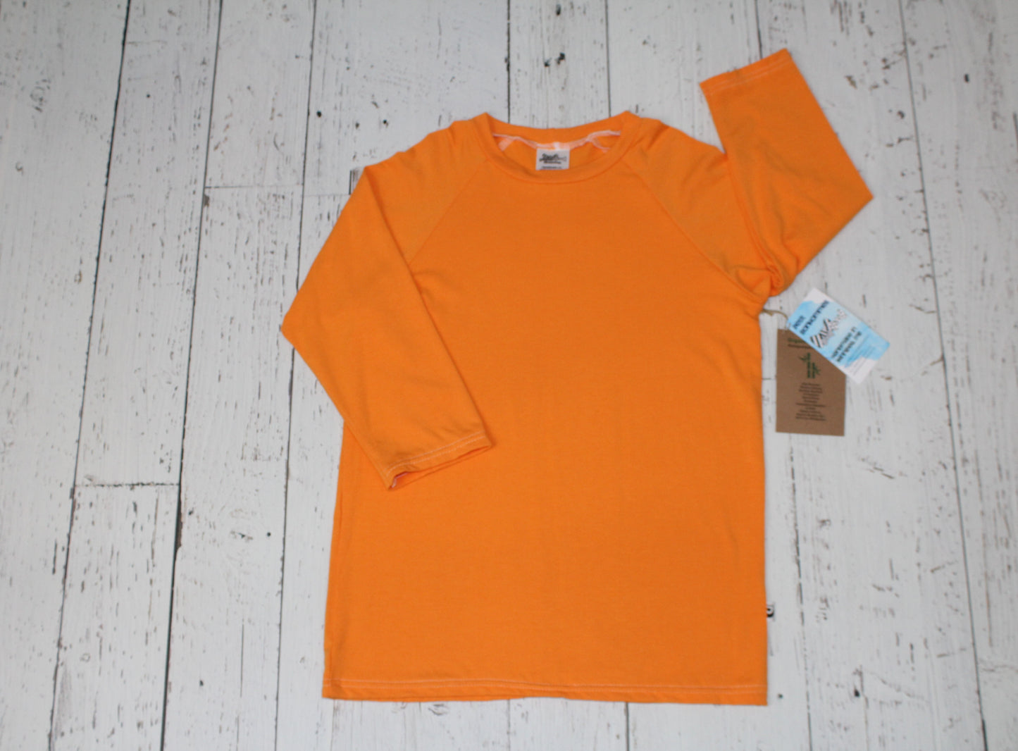 Bamboo Raglan - Neon Orange