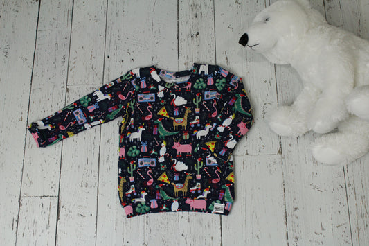 Ugly Christmas Sweater - Dinosaur Pig Unicorn Llama