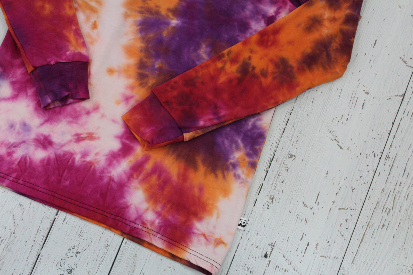 Bamboo Hoodies Tie Dye - Orange/Purple/Fuschia