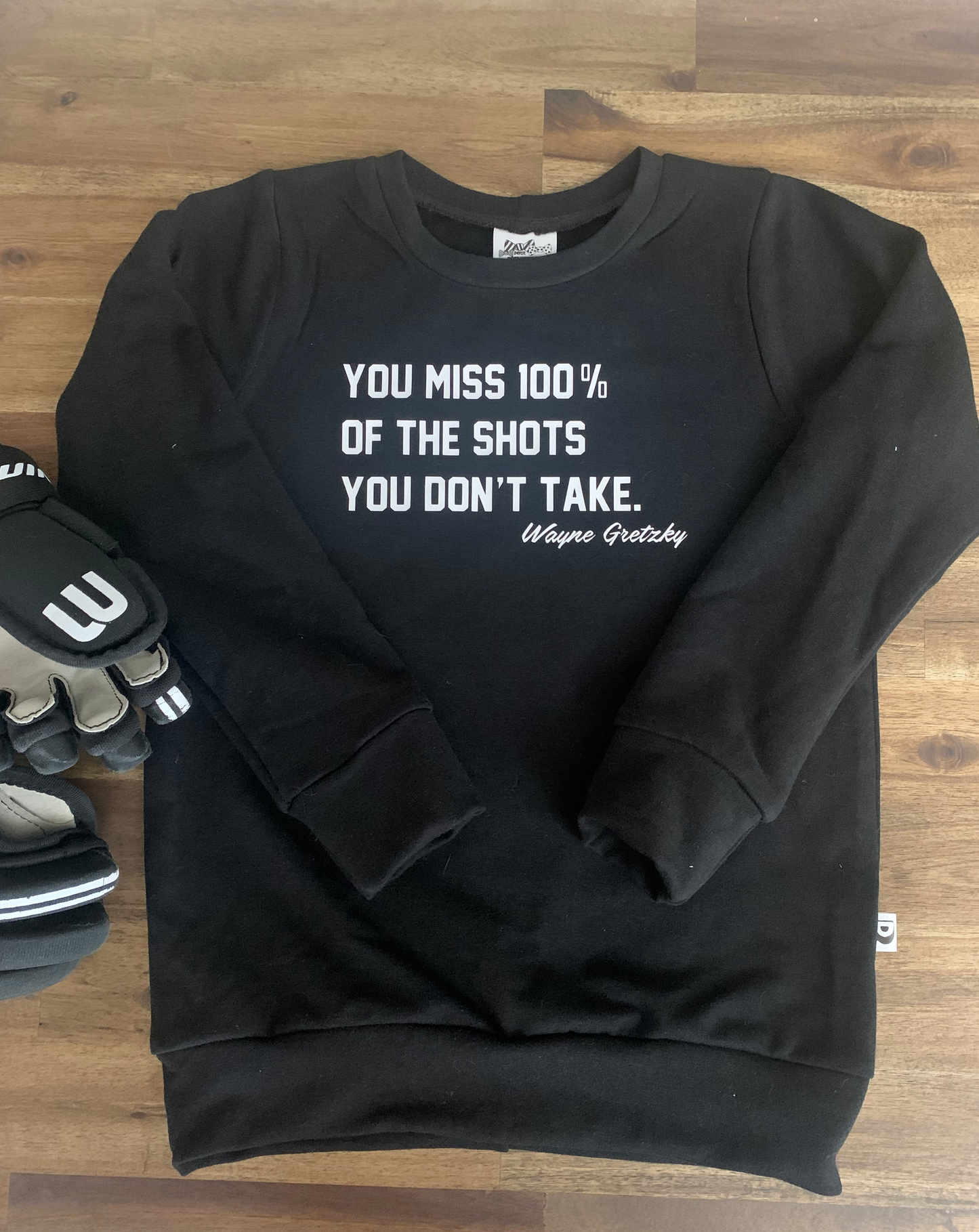 Bamboo Unisex Pullover Sweater - Wayne Gretzky Quote