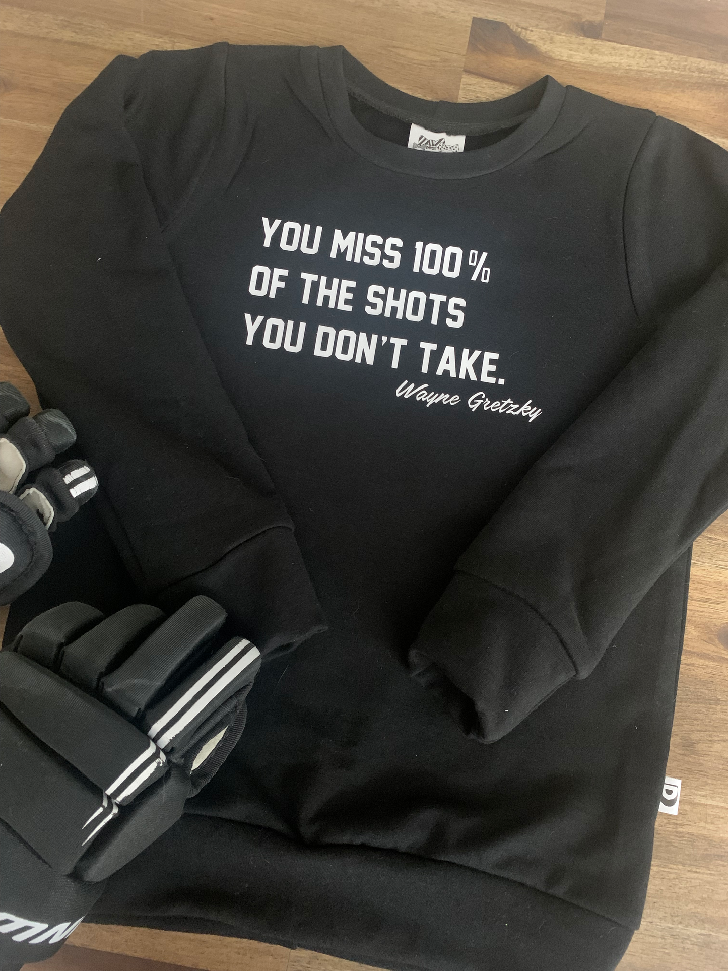 Bamboo Unisex Pullover Sweater - Wayne Gretzky Quote