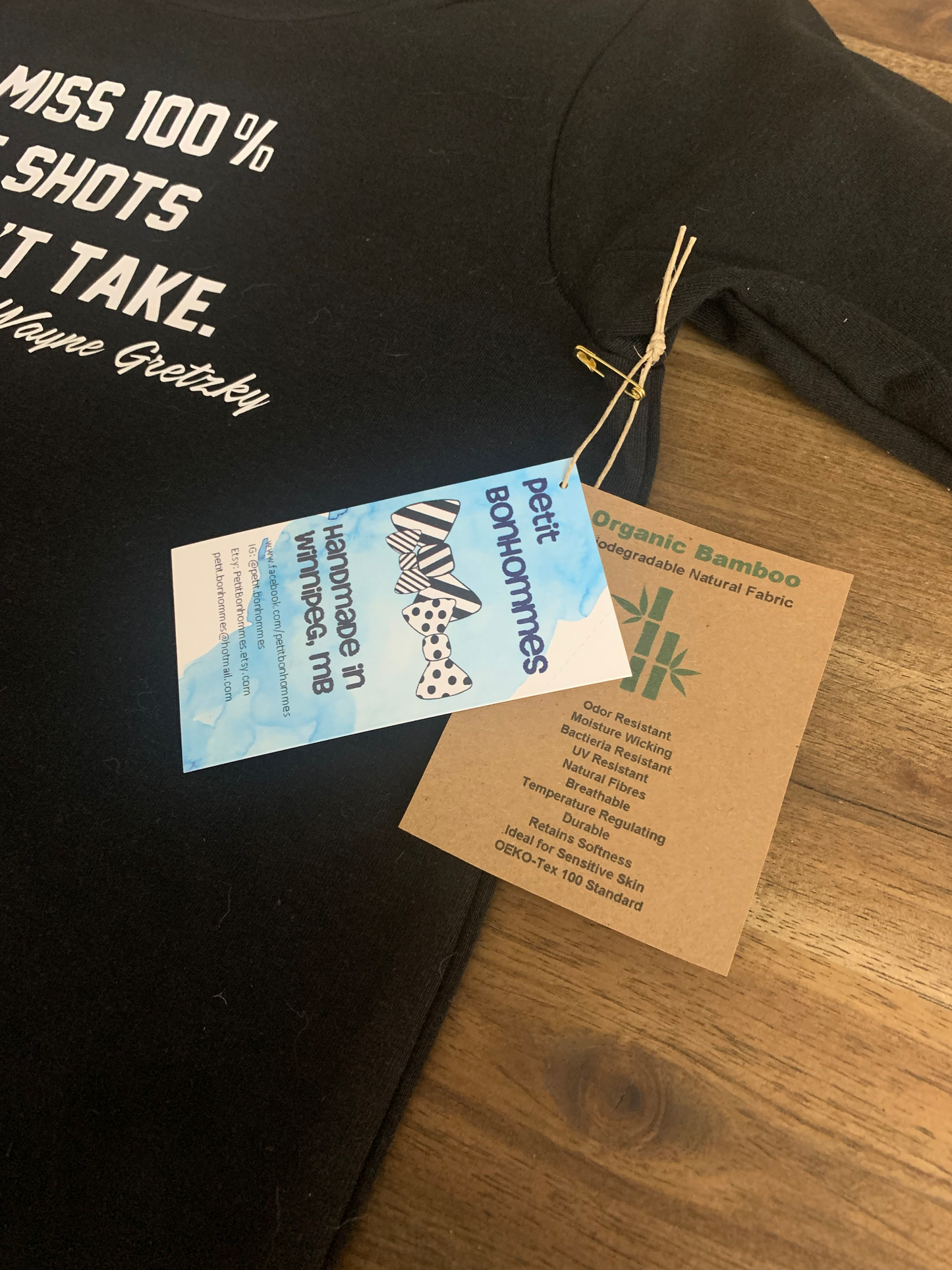 Bamboo Unisex Pullover Sweater - Wayne Gretzky Quote